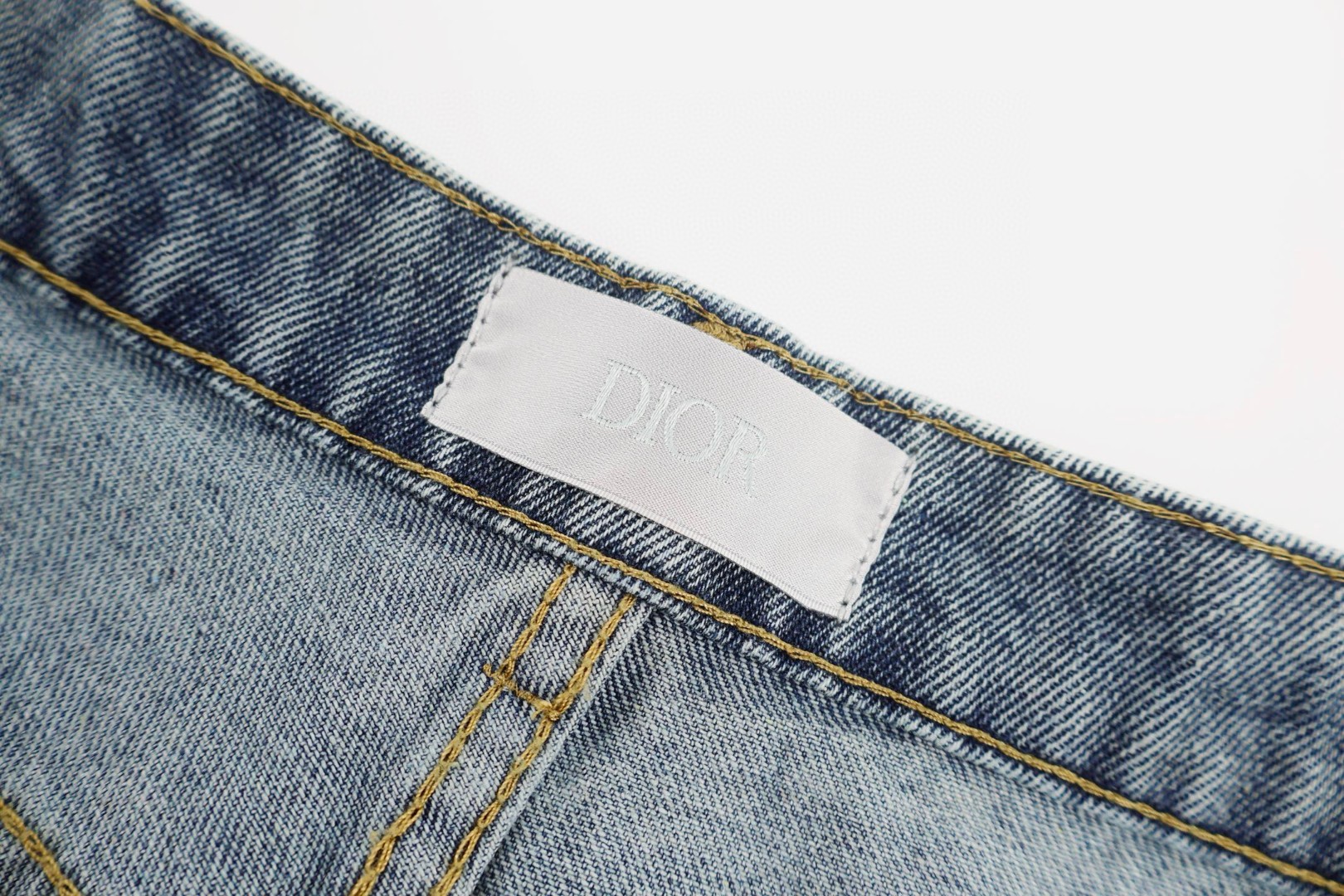 DIOR 迪奥 四叶草刺绣牛仔裤 长裤 裤子 蓝色 B0