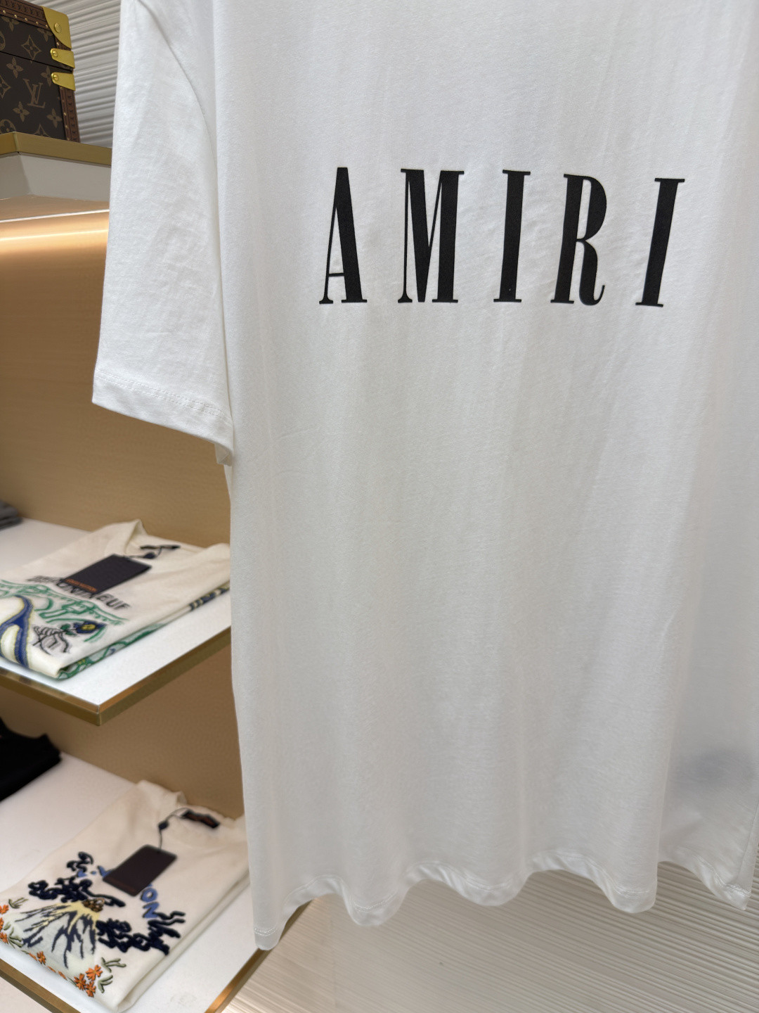 AMIPARIS Ami 徽标印花圆领短袖 T恤 夏季 白色 黑色 A0 PXMJLT001-100