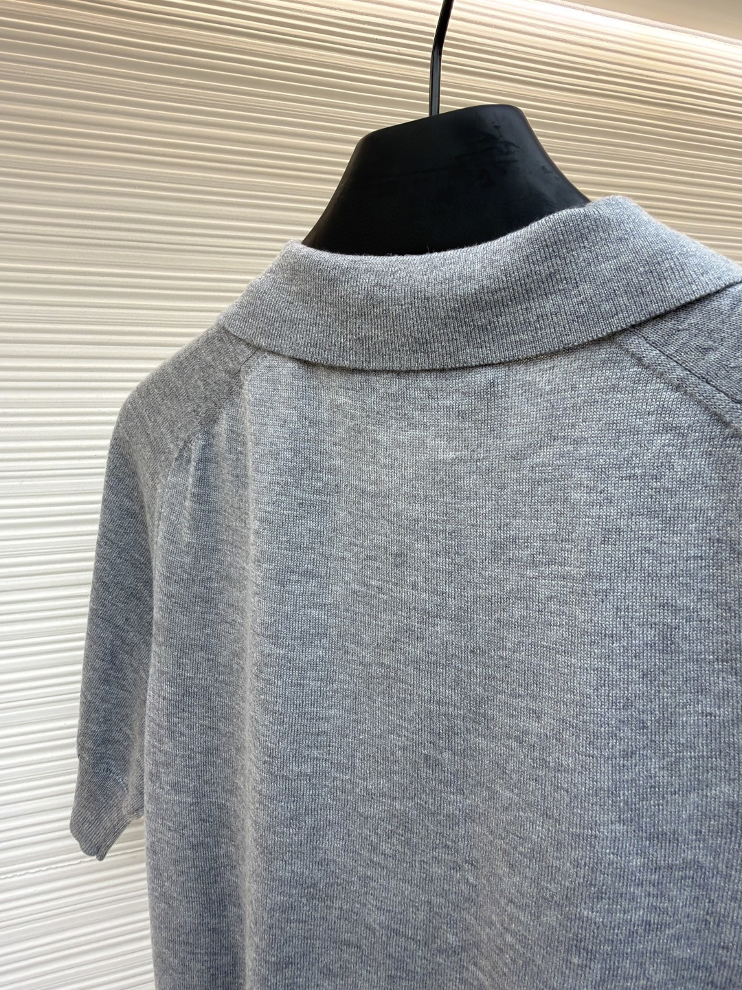 AMIPARIS Ami 爱心绣花针织Polo衫 毛衣 短袖 女款 灰色 绿色 A5 FPL439KN00390504