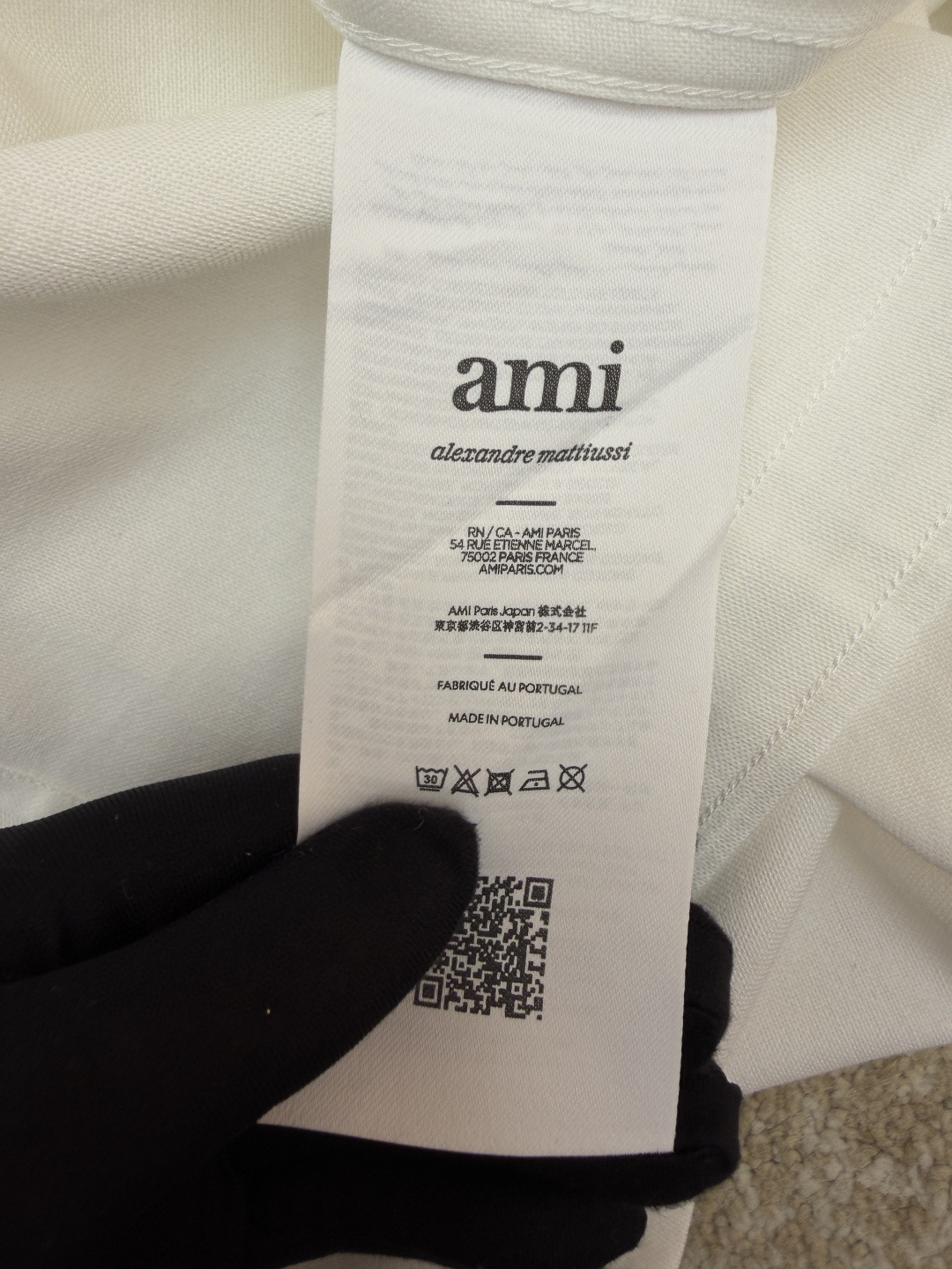 AMIPARIS Ami 爱心刺绣短袖衬衫 外套 夏季 白色 蓝色 A5 HSH230CO0031-168