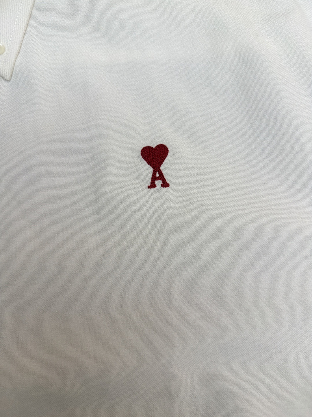AMIPARIS Ami 爱心刺绣短袖衬衫 外套 夏季 白色 蓝色 A5 HSH230CO0031-168