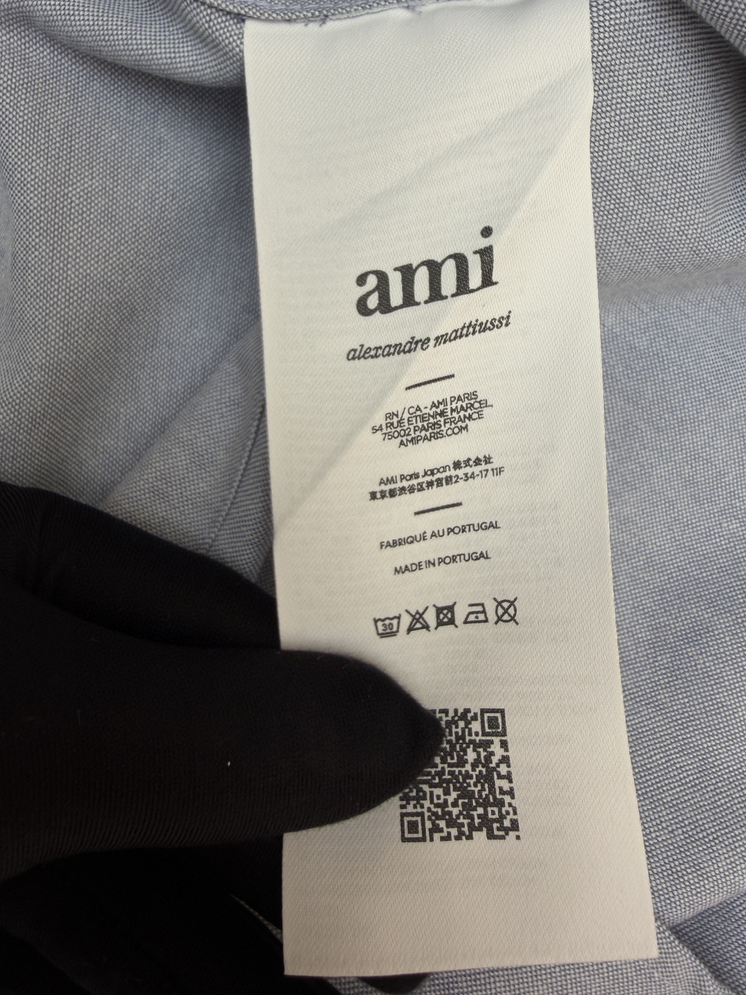 AMIPARIS Ami 爱心刺绣短袖衬衫 外套 夏季 白色 蓝色 A5 HSH230CO0031-168