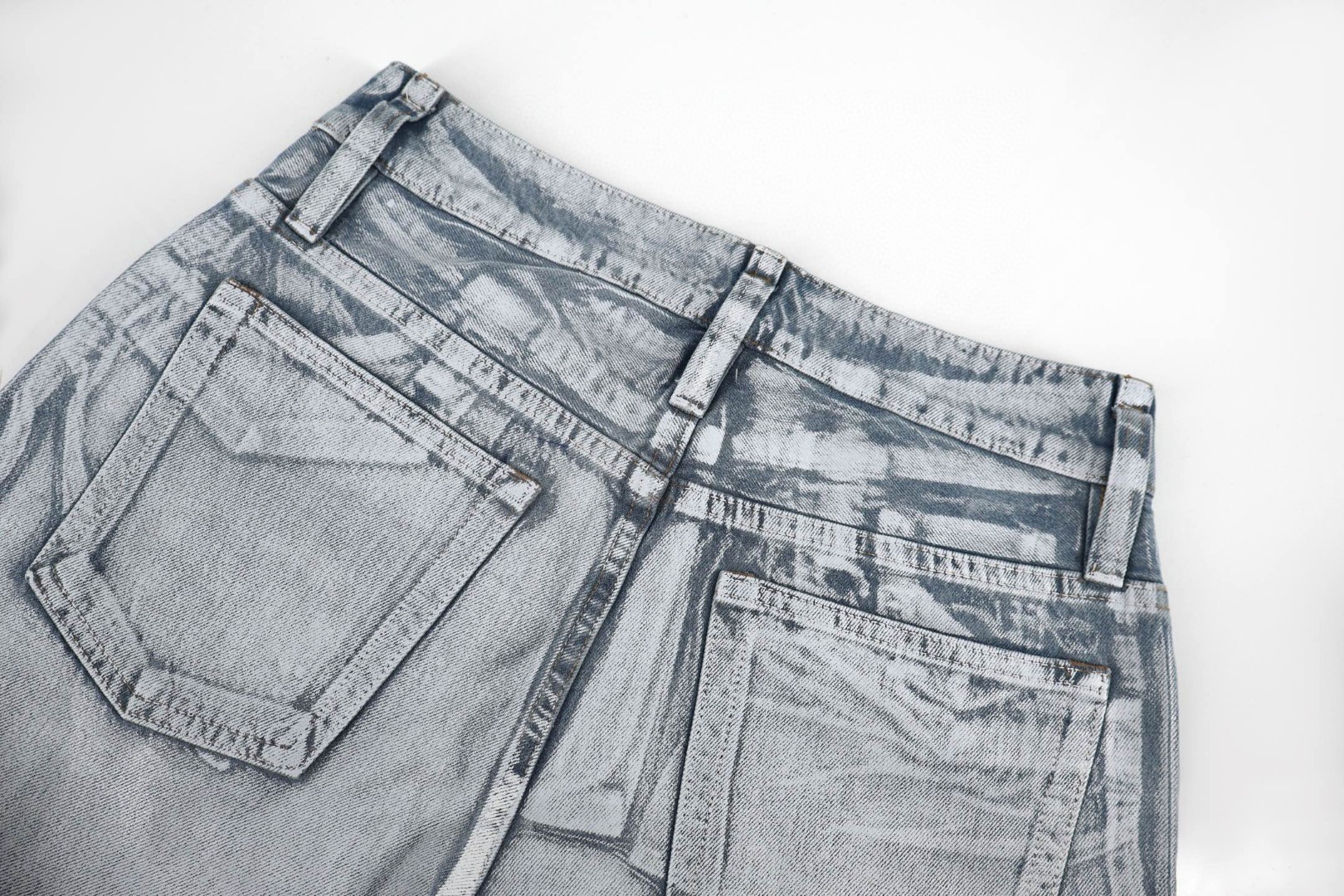 Acne Studios 3D打印白漆牛仔裤 长裤 裤子 C0 AK1022-AF2