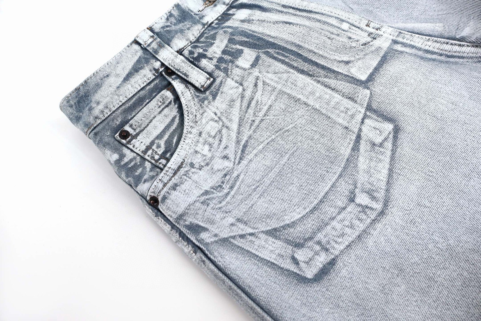 Acne Studios 3D打印白漆牛仔裤 长裤 裤子 C0 AK1022-AF2