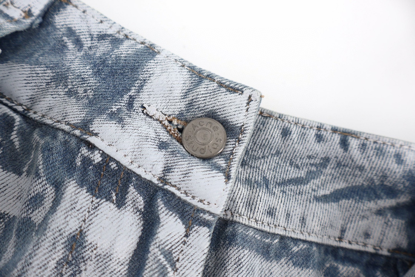 Acne Studios 3D打印白漆牛仔裤 长裤 裤子 C0 AK1022-AF2
