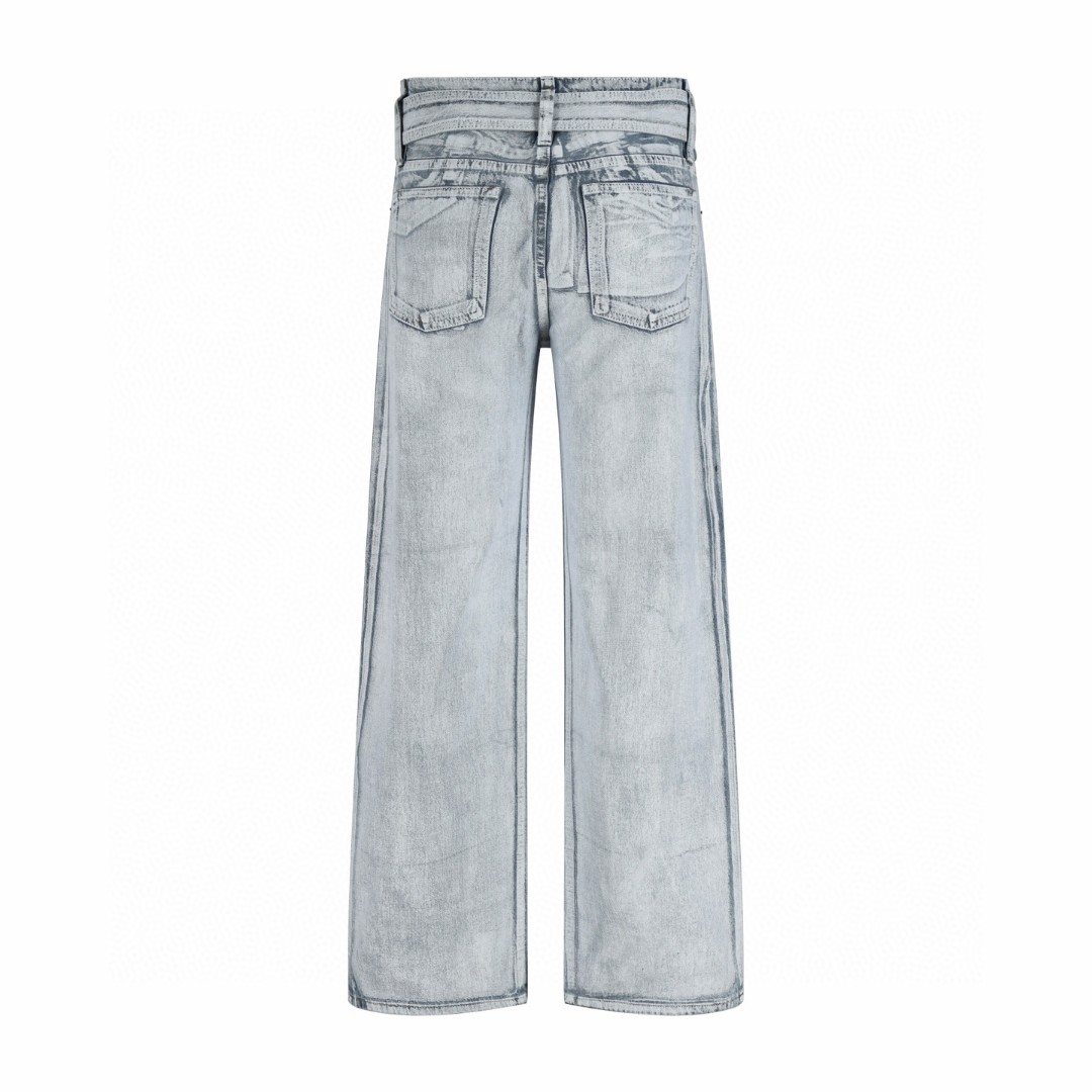 Acne Studios 3D打印白漆牛仔裤 长裤 裤子 C0 AK1022-AF2