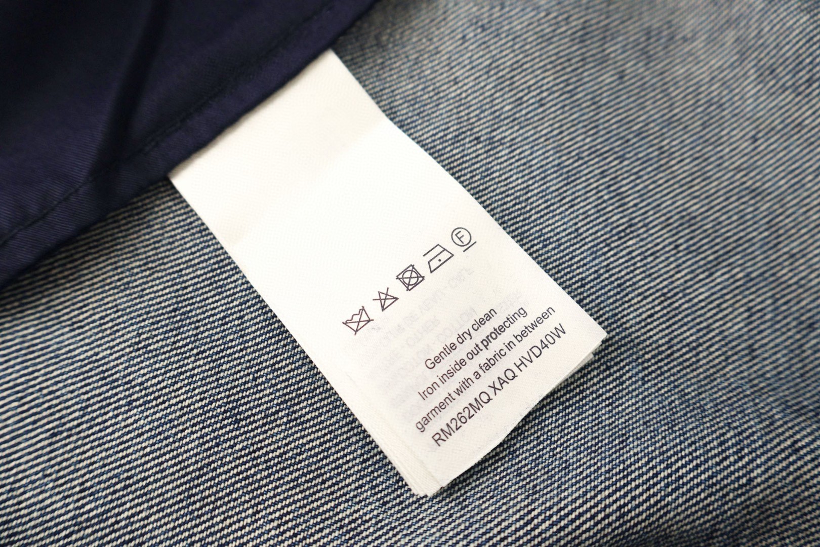 LOUIS VUITTON 路易威登 老花翻边直筒牛仔裤 长裤 裤子 蓝色 C0 1AK6RC