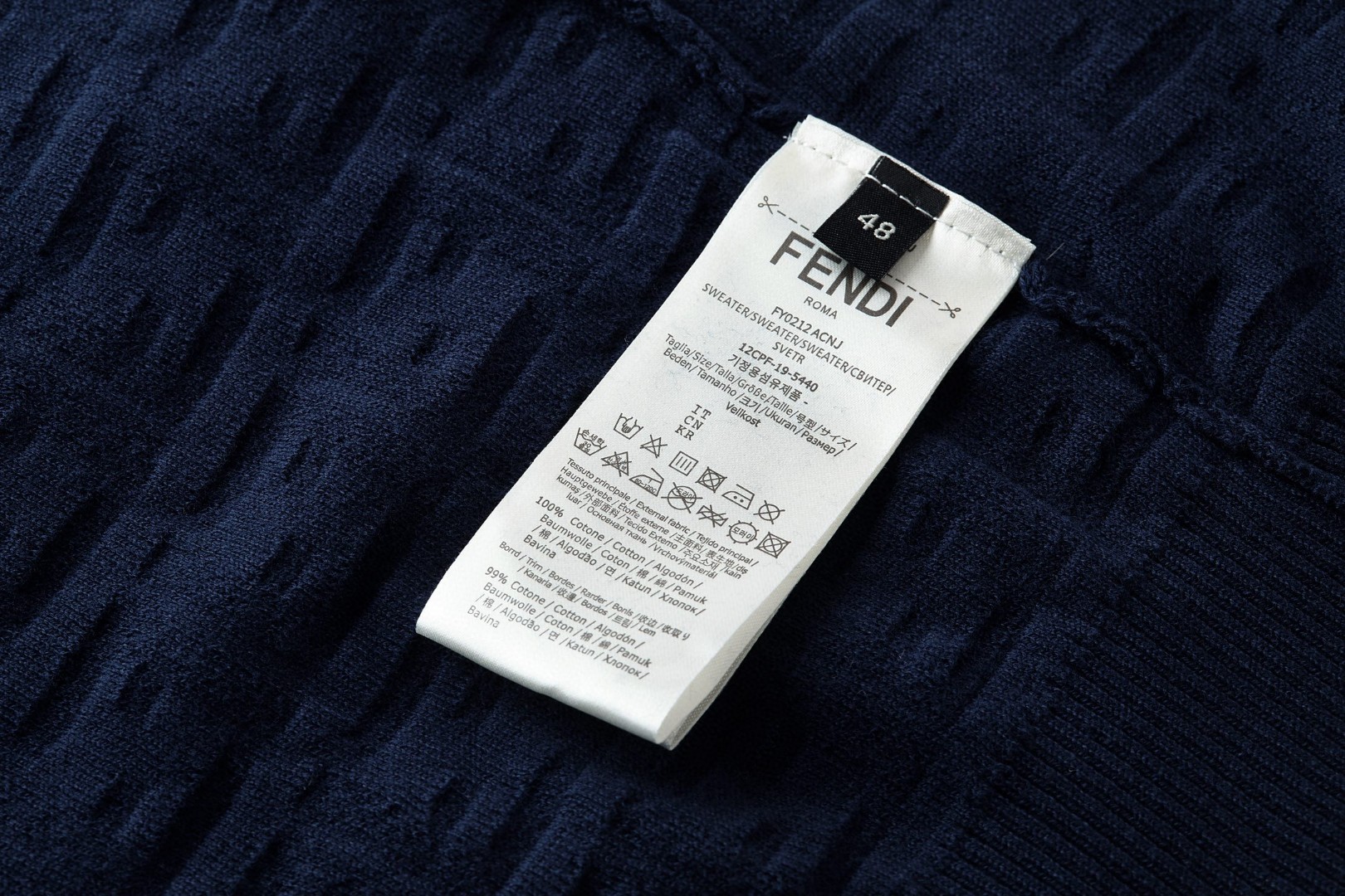 FENDI 芬迪 双F提花标识针织polo衫 短袖 上衣 夏款 灰色 深蓝色 B0
