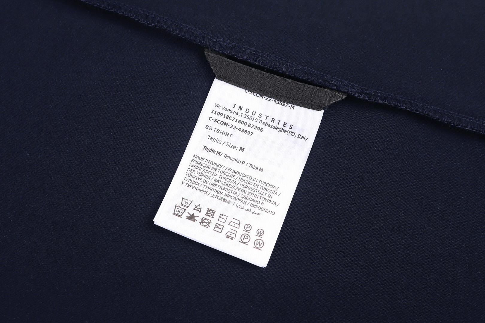 Moncler 蒙口 徽标三色饰边圆领短袖 T恤 夏季 白色 黑色 蓝色 A0 H10918C7160087296004