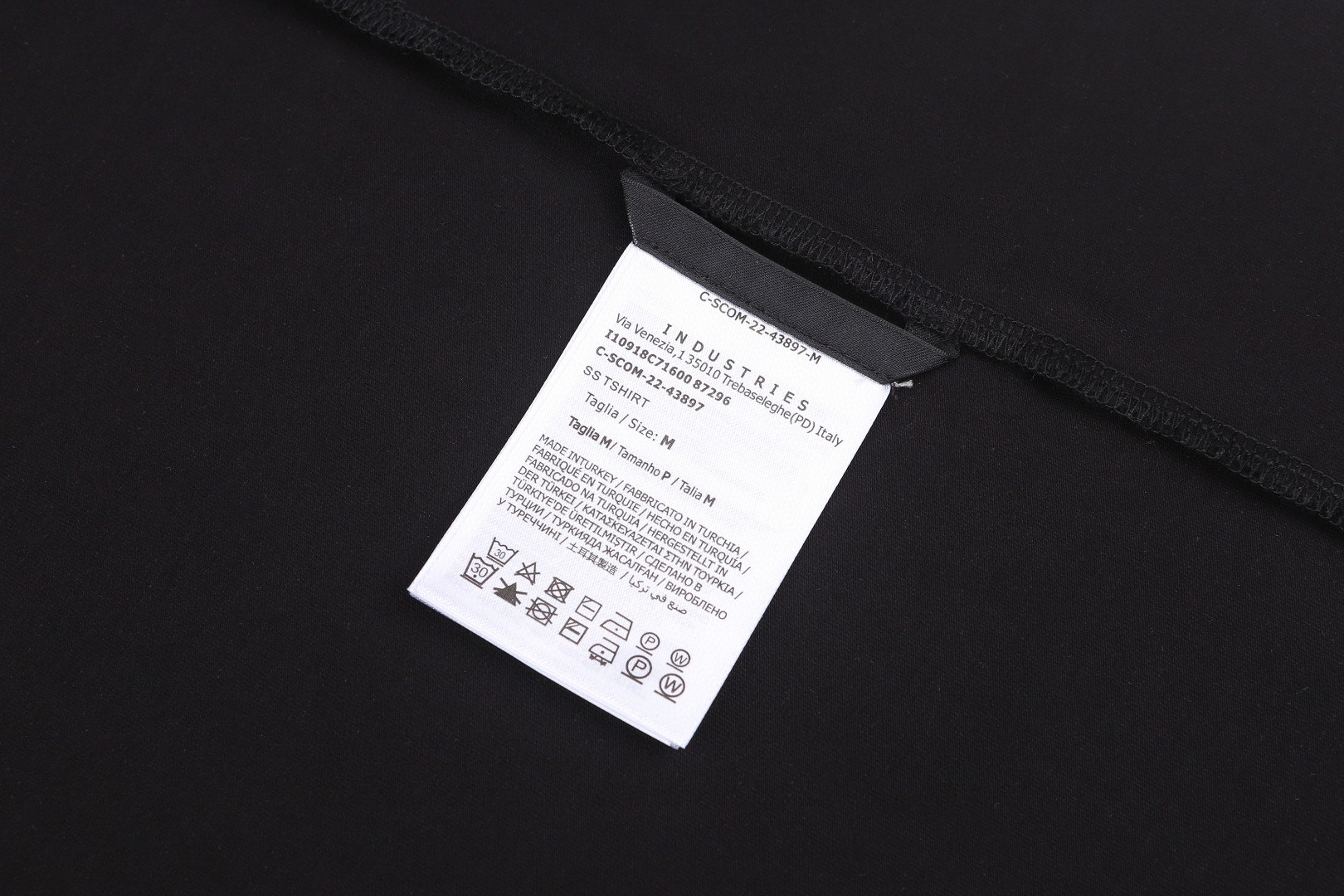Moncler 蒙口 徽标三色饰边圆领短袖 T恤 夏季 白色 黑色 蓝色 A0 H10918C7160087296004