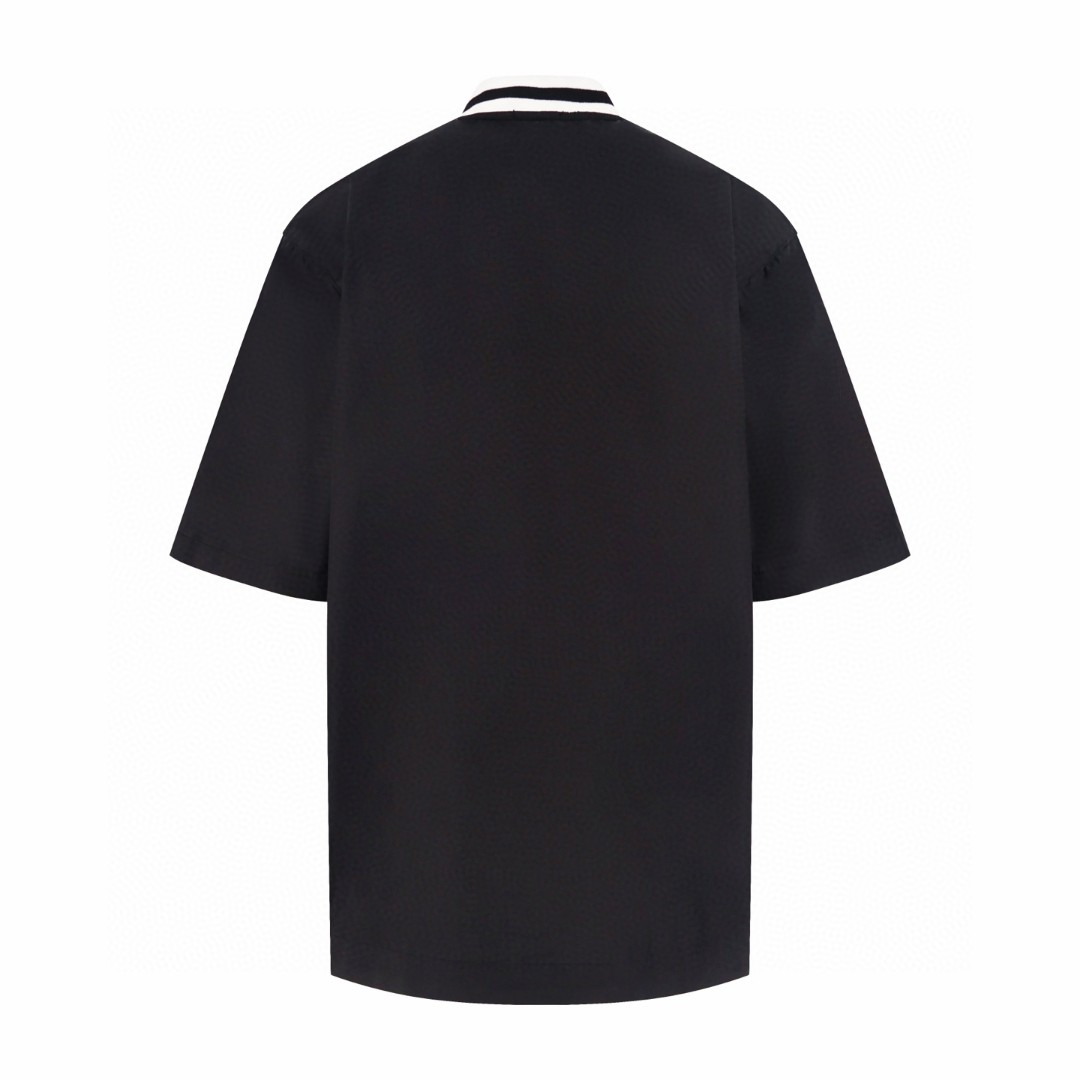 Balenciaga 巴黎世家 NBA 联名款半袖衬衫 棒球衫 夏季 黑色 B0 864831TRM281000