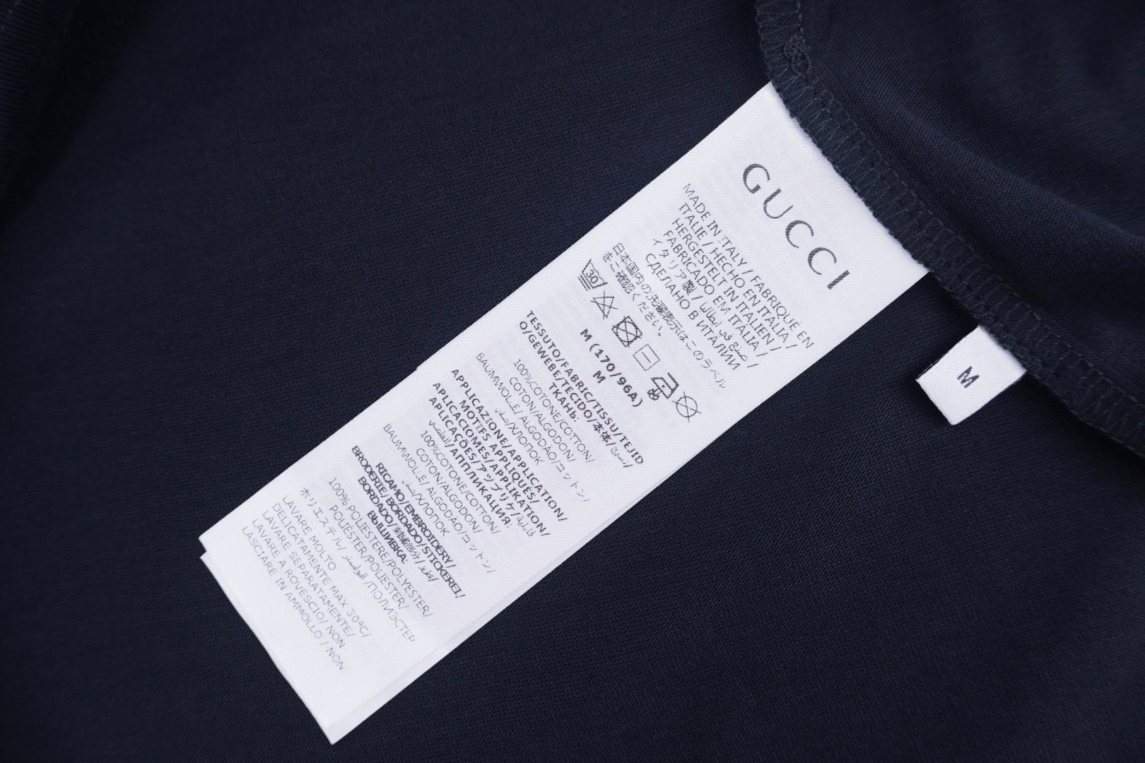 GUCCI 古驰 Firenze刺绣圆领短袖 T恤 夏季 蓝色 A0 854505-XJHN7-4055