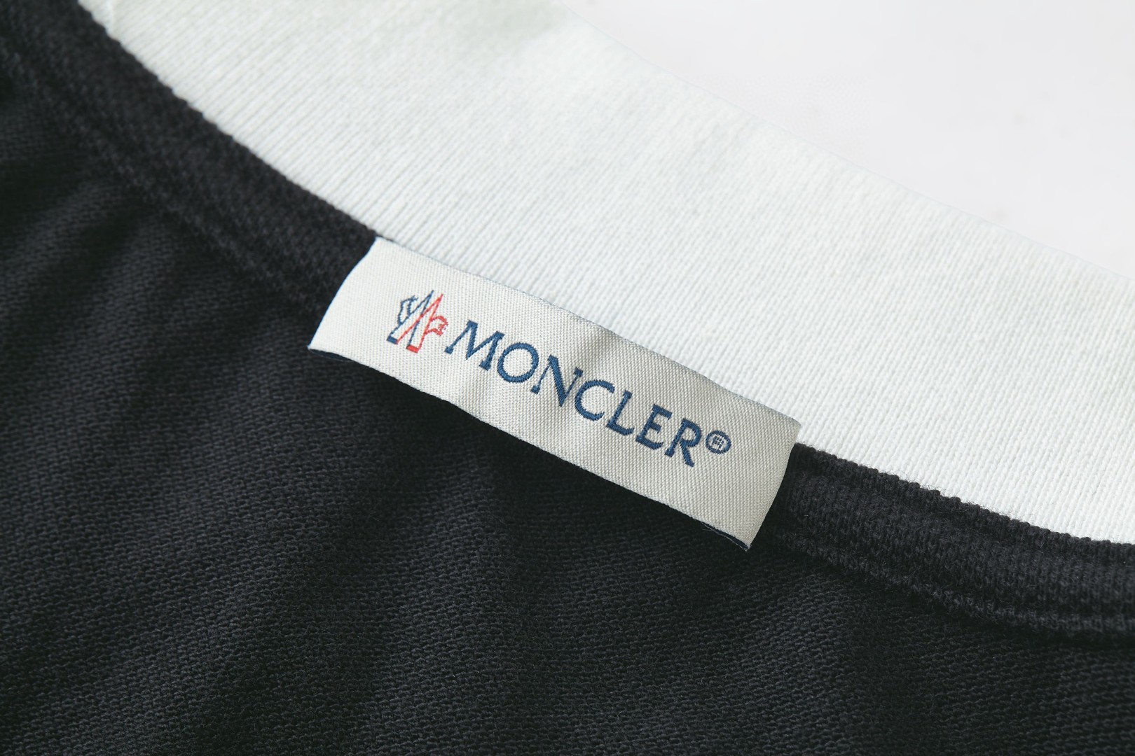 Moncler 蒙口 大徽标字母刺绣Polo衫 短袖 T恤 夏季 黑色 A2 