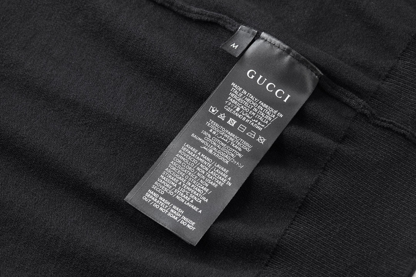 GUCCI 古驰 双G刺绣圆领针织衫 短袖 夏季 女款 黑色 A7 864984-XKFHS-1043