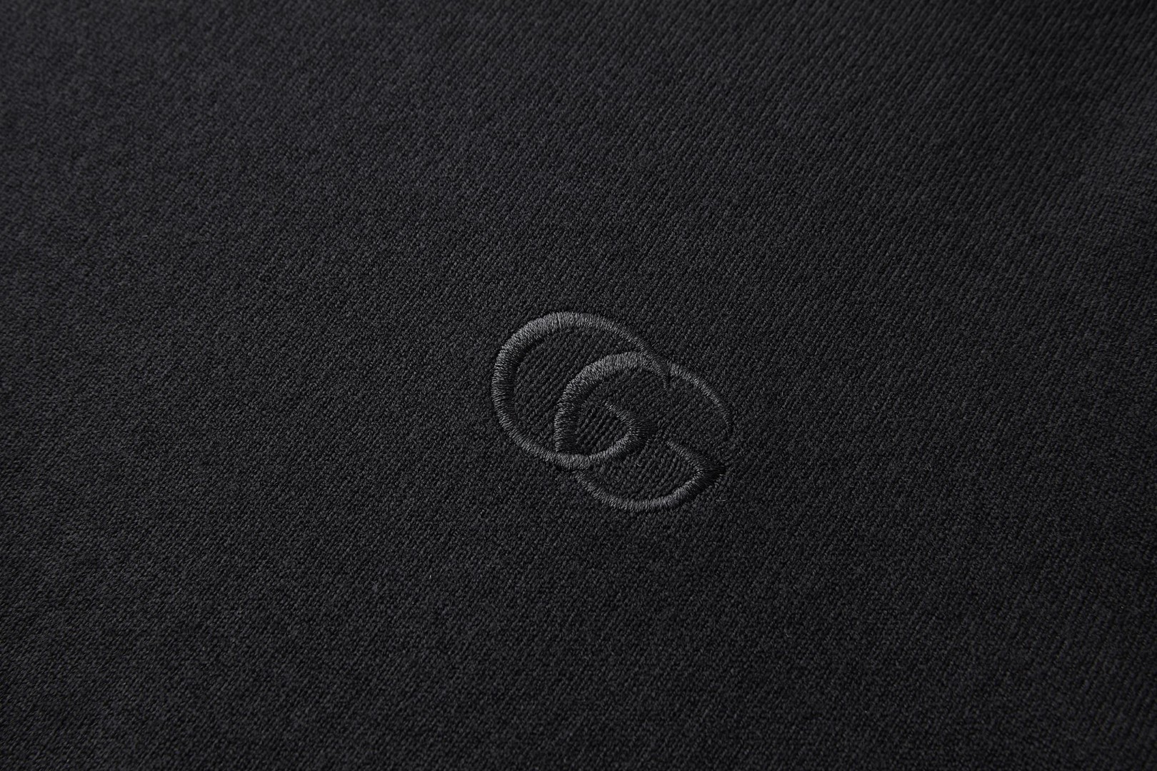GUCCI 古驰 双G刺绣圆领针织衫 短袖 夏季 女款 黑色 A7 864984-XKFHS-1043
