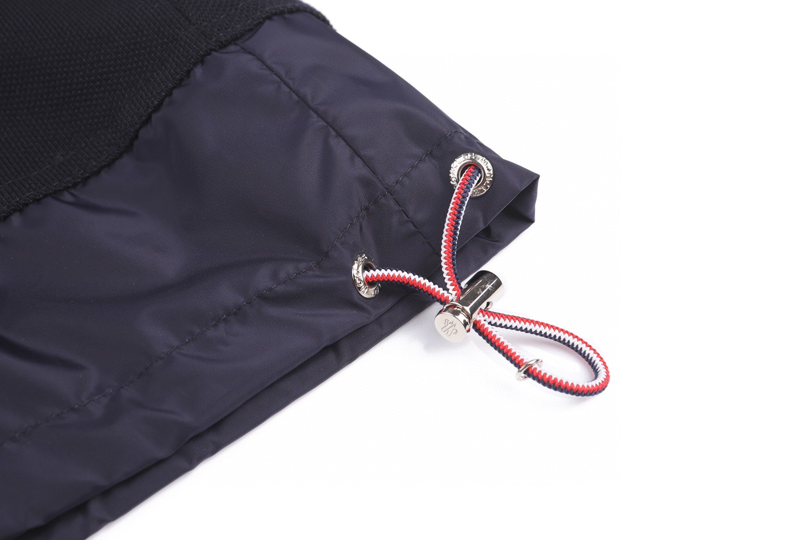 Moncler 蒙口 徽标贴片拼接半拉链Polo衫 短袖 T恤 夏季 蓝色 A2 L10918A0000689A1677X