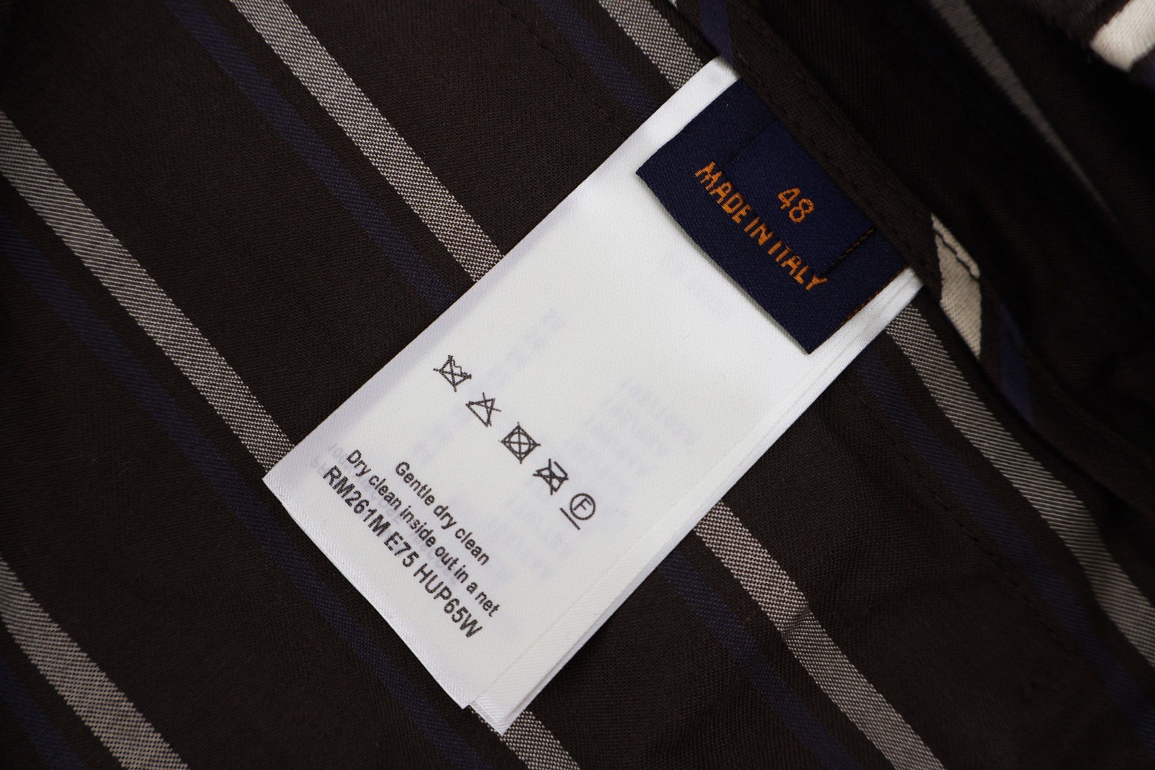 LOUIS VUITTON 路易威登 LV 复古条纹松紧腰短裤 休闲裤 裤子 棕色 B0 1AJU15