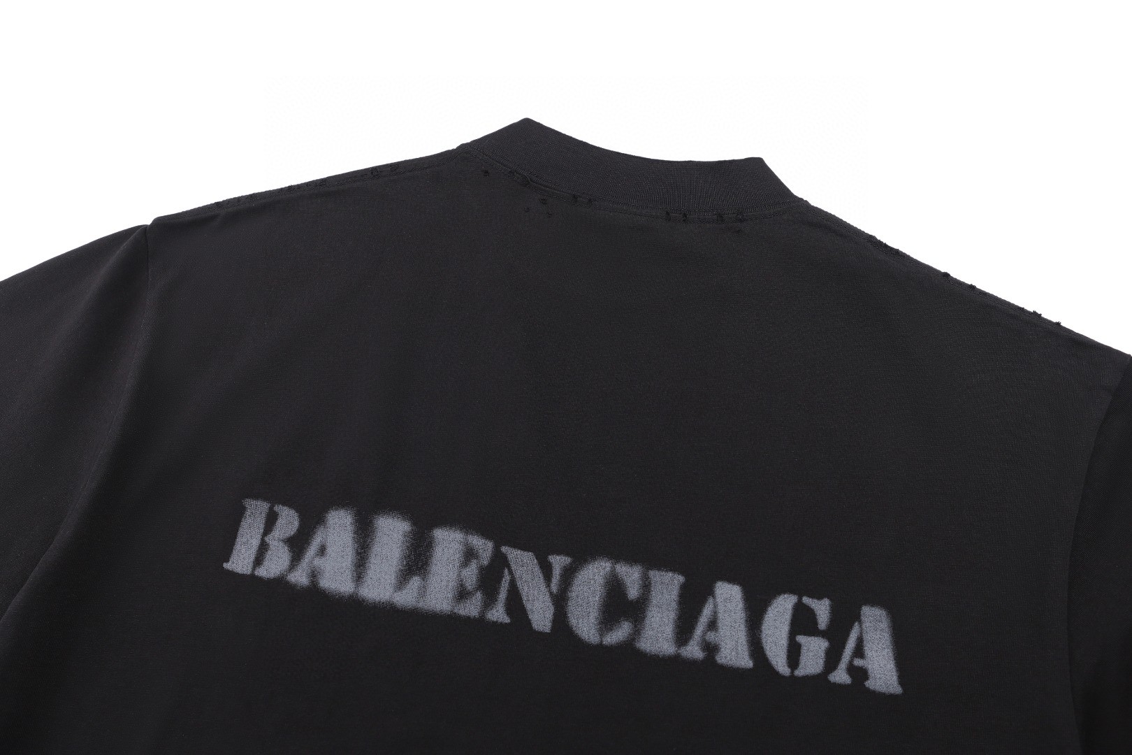 Balenciaga 巴黎世家 字母印花短袖 T恤 夏季 白色 黑色 A0 764235TQVA33307