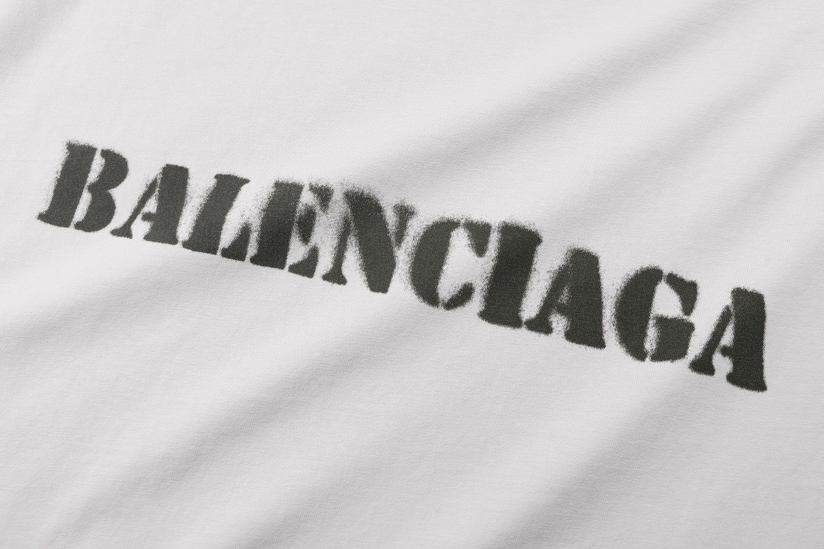 Balenciaga 巴黎世家 字母印花短袖 T恤 夏季 白色 黑色 A0 764235TQVA33307