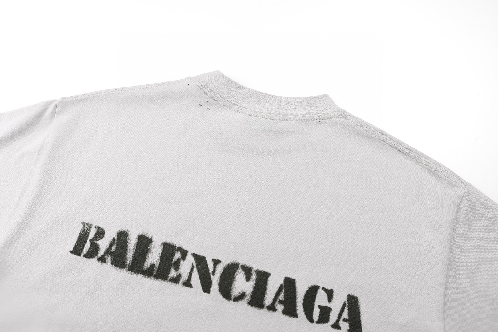 Balenciaga 巴黎世家 字母印花短袖 T恤 夏季 白色 黑色 A0 764235TQVA33307