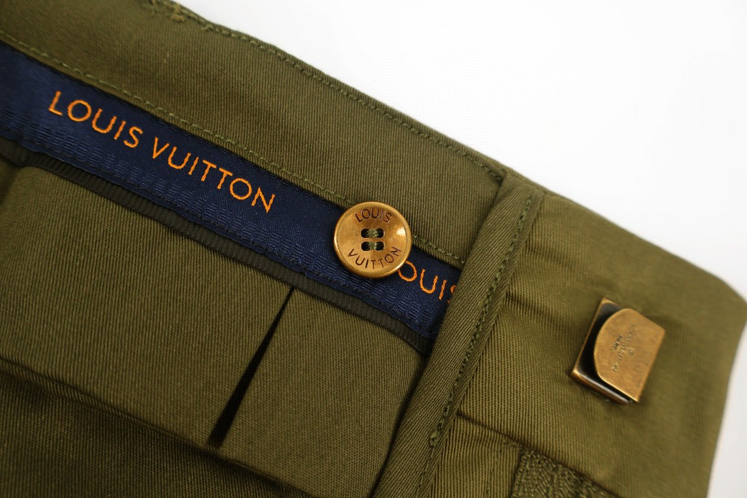 LOUIS VUITTON 路易威登 Nigo联名款 3D口袋工装裤 休闲裤 长裤 裤子 绿色 C0 