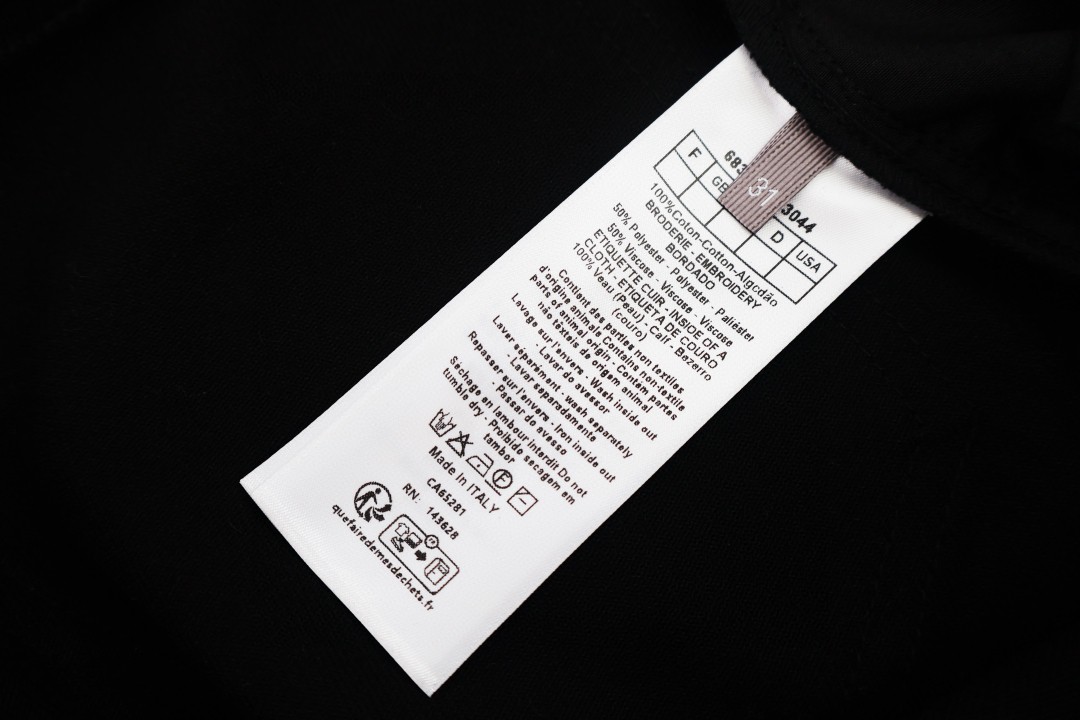DIOR 迪奥 四叶草刺绣牛仔裤 长裤 裤子 黑色 B5 683D002E3044-C986