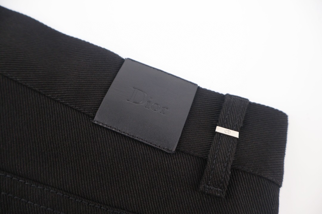 DIOR 迪奥 四叶草刺绣牛仔裤 长裤 裤子 黑色 B5 683D002E3044-C986