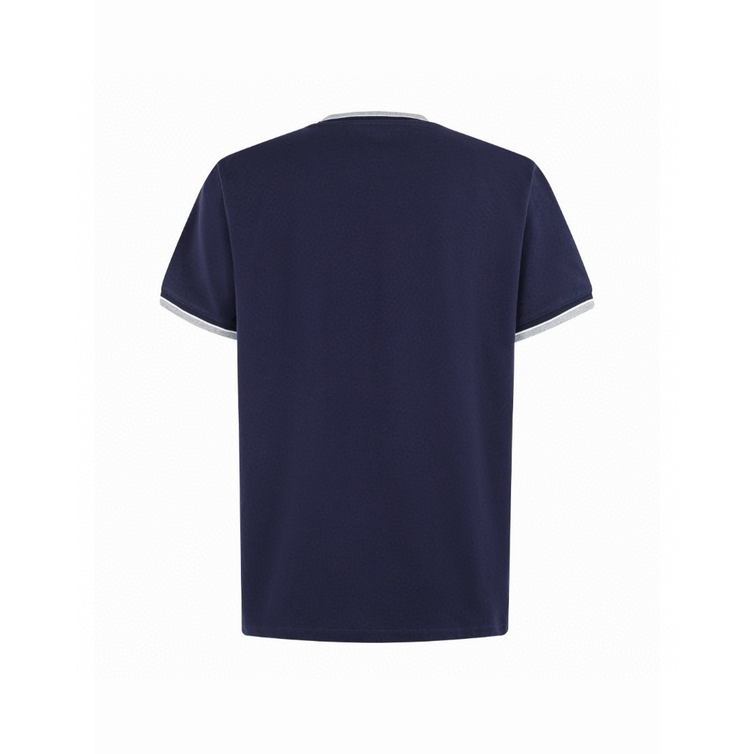 Ralph Lauren 拉夫劳伦 拼接小马刺绣网眼布短袖 白色 灰色 藏蓝色 A0 710963492-002