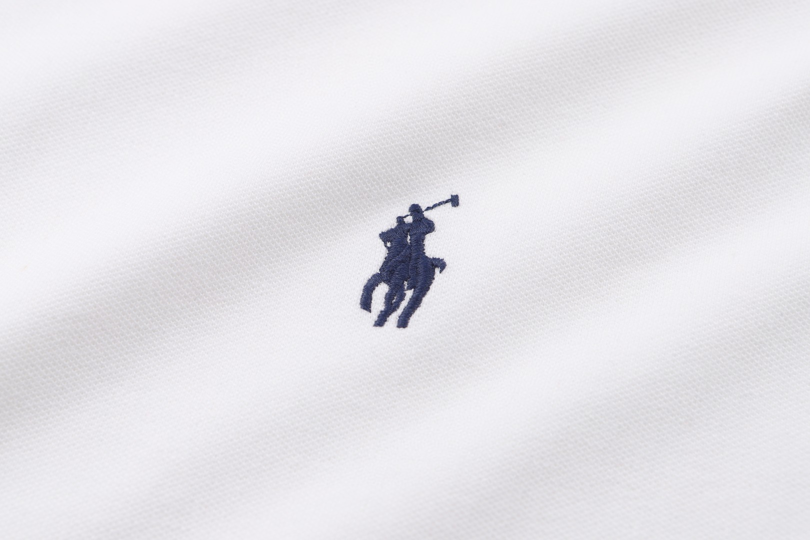 Ralph Lauren 拉夫劳伦 拼接小马刺绣网眼布短袖 白色 灰色 藏蓝色 A0 710963492-002