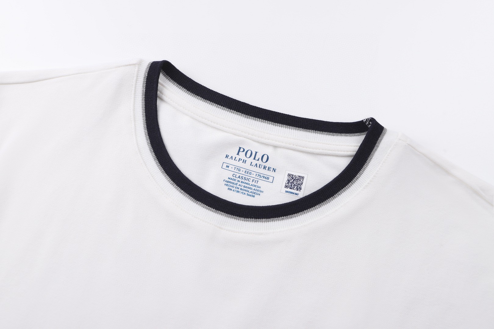 Ralph Lauren 拉夫劳伦 拼接小马刺绣网眼布短袖 白色 灰色 藏蓝色 A0 710963492-002