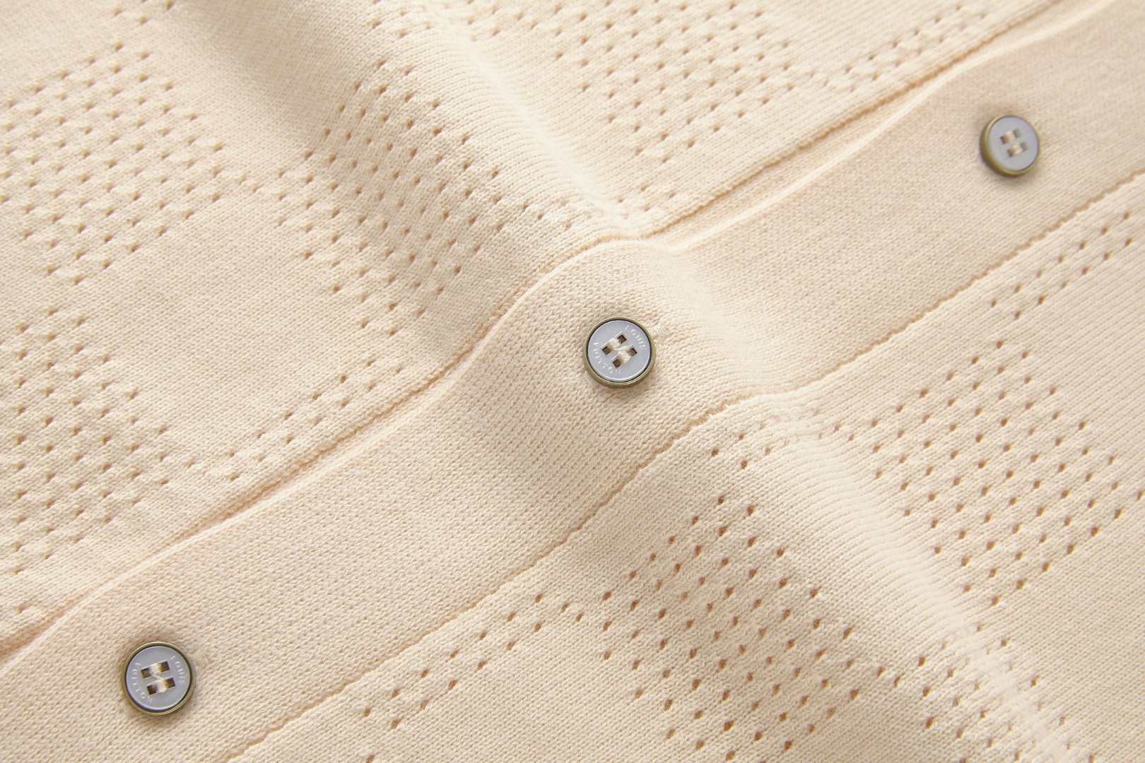LOUIS VUITTON 路易威登 LV 棋盘格网眼针织Polo衫 开衫 短袖 外套 B0 HVN45WAUR167