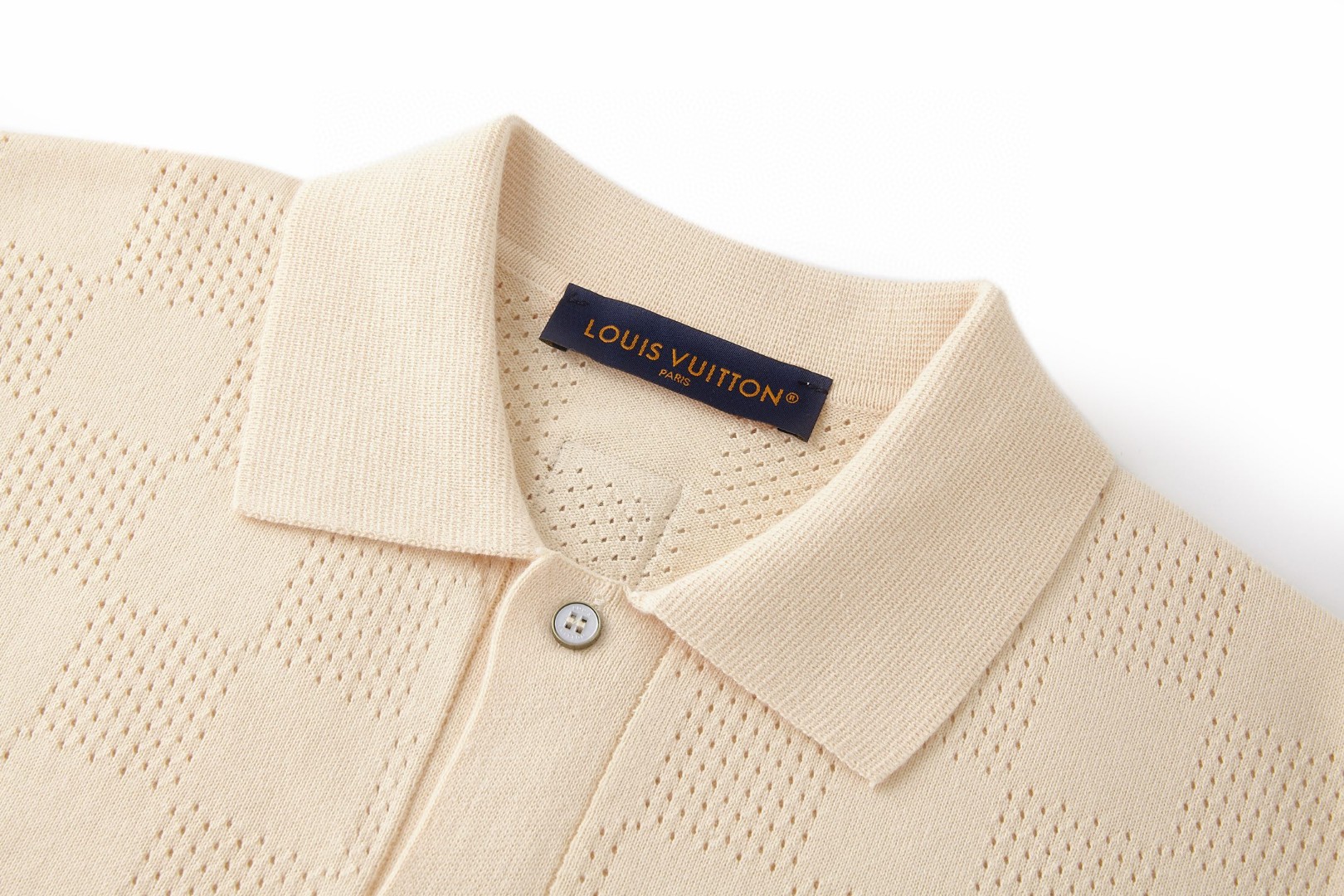 LOUIS VUITTON 路易威登 LV 棋盘格网眼针织Polo衫 开衫 短袖 外套 B0 HVN45WAUR167