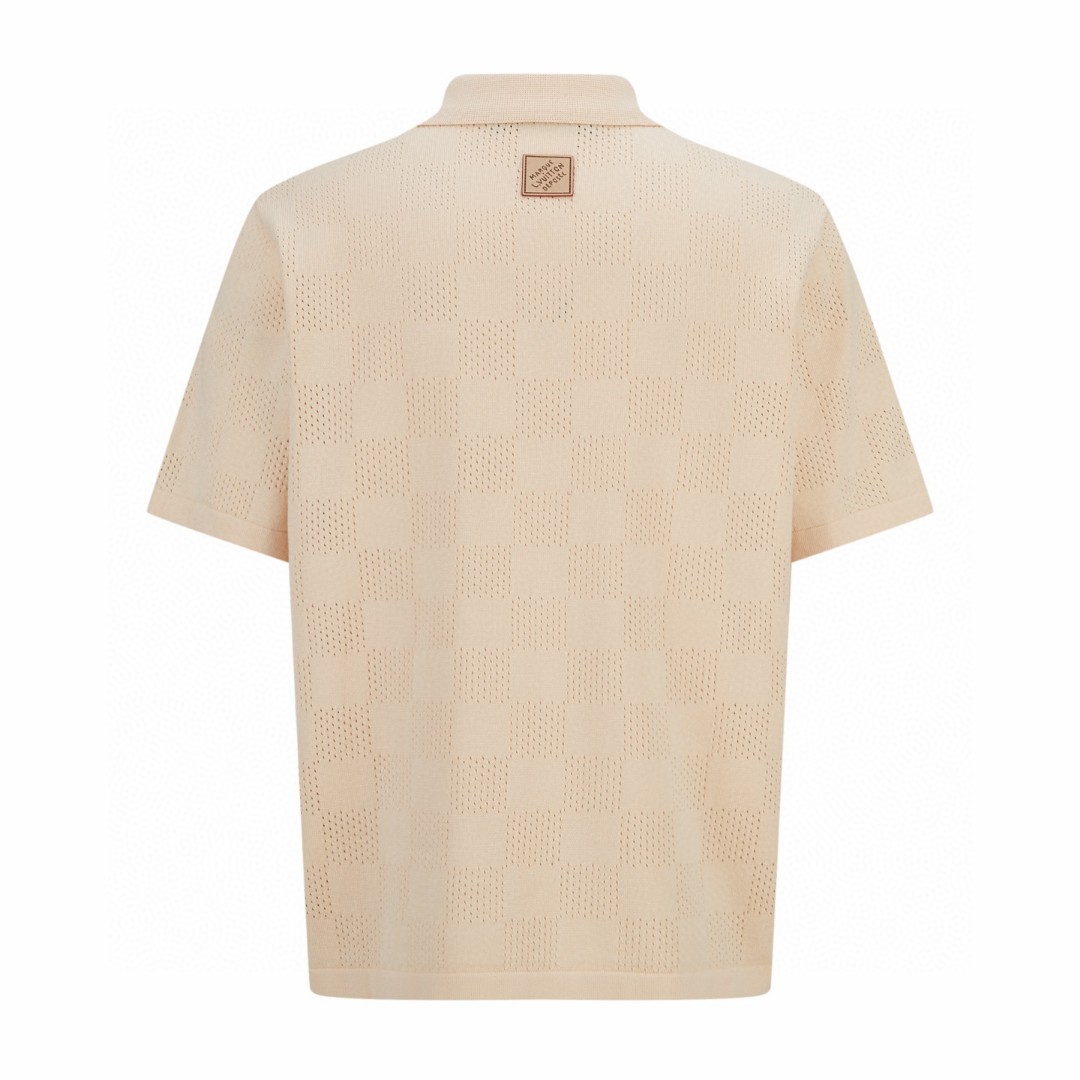 LOUIS VUITTON 路易威登 LV 棋盘格网眼针织Polo衫 开衫 短袖 外套 B0 HVN45WAUR167