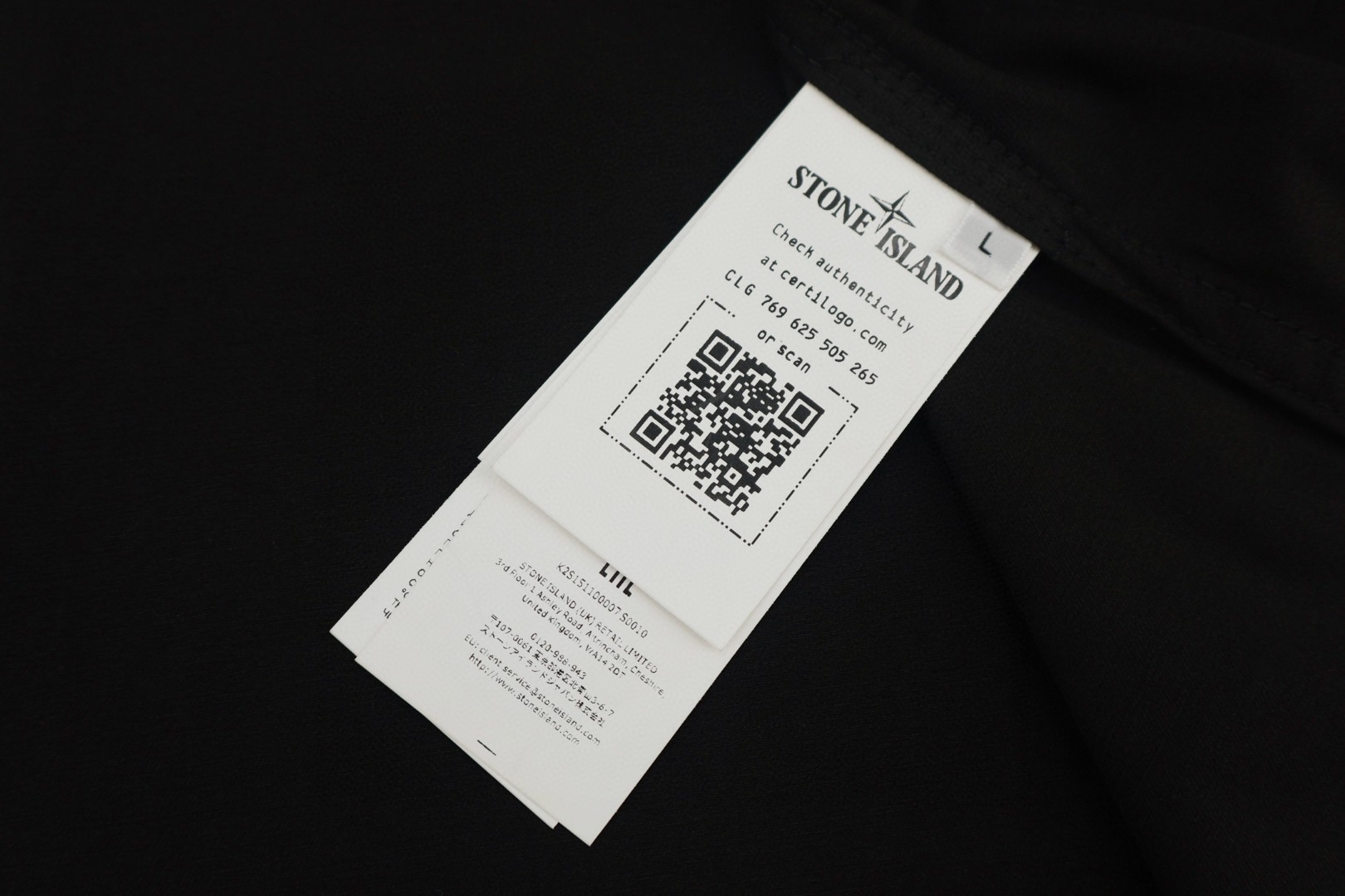 STONE ISLAND 石头岛 徽章短袖衬衫 外套 黑色 B0 K2S151100007S0010-V0020
