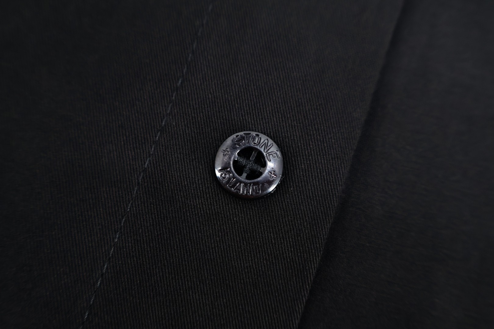 STONE ISLAND 石头岛 徽章短袖衬衫 外套 黑色 B0 K2S151100007S0010-V0020