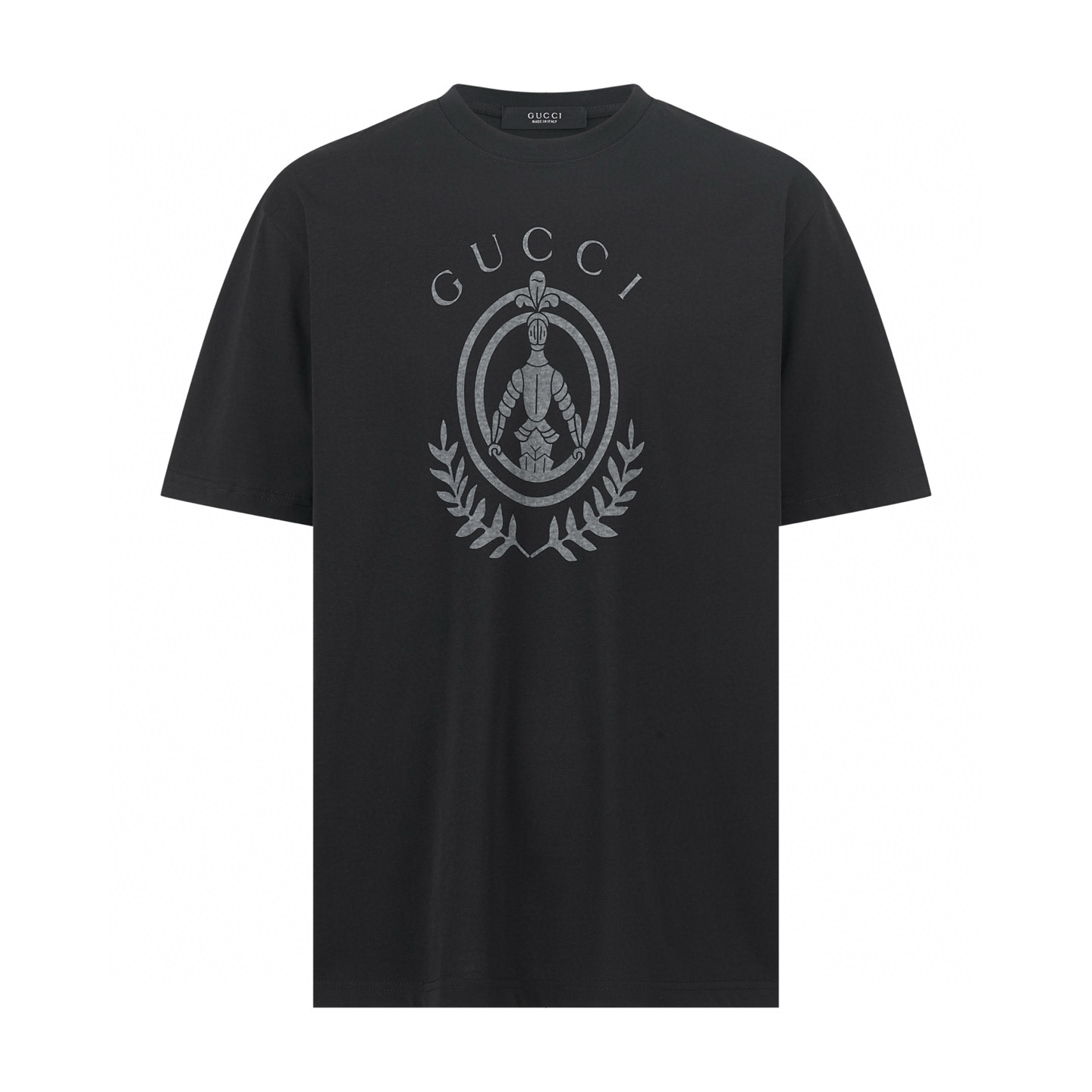 GUCCI 古驰 印花标识圆领短袖 T恤 夏款 白色 黑色 A0 864626XJH2O1152