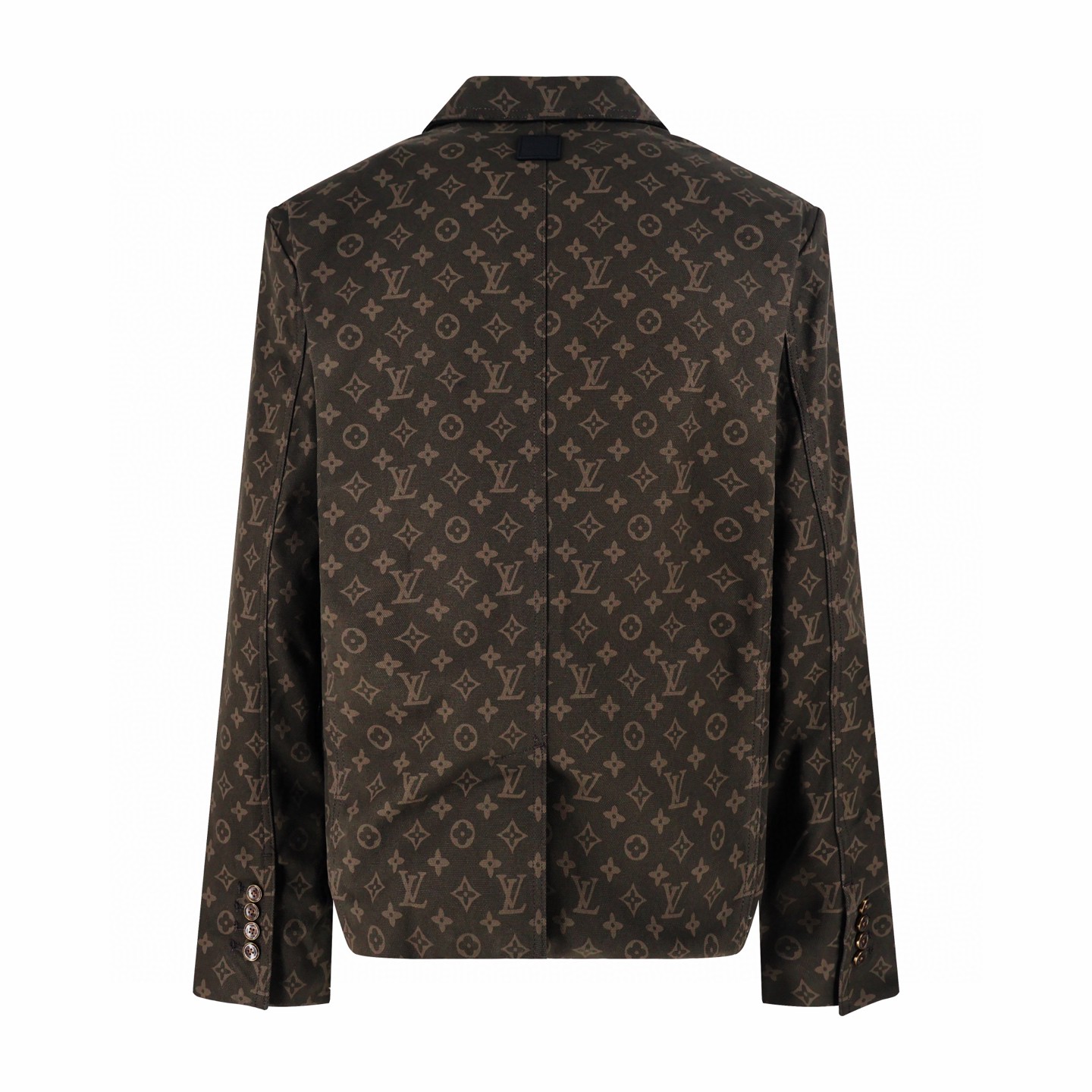 LOUIS VUITTON 路易威登 老花满印牛仔西装外套 夹克 长袖 绿色 C0 1AJB88