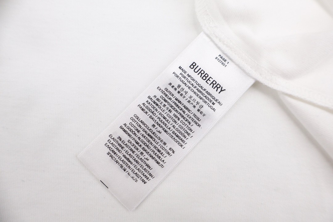 Burberry 巴宝莉 蓝骑士圆领Tee 短袖 T恤 白色 黑色 A0 