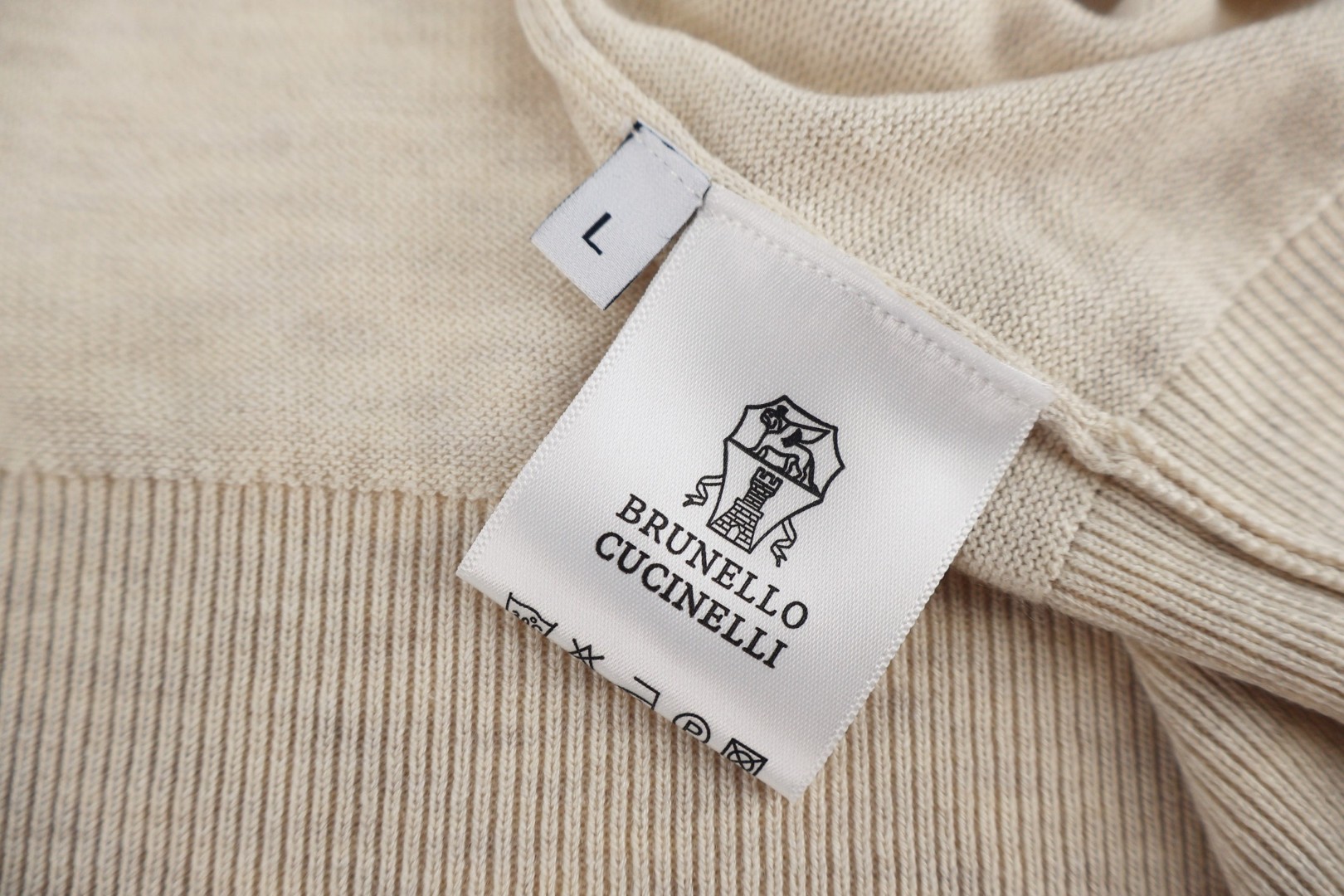Brunello Cucinelli BC 单扣针织Polo衫 短袖 T恤 老钱风 杏色 蓝色 B0