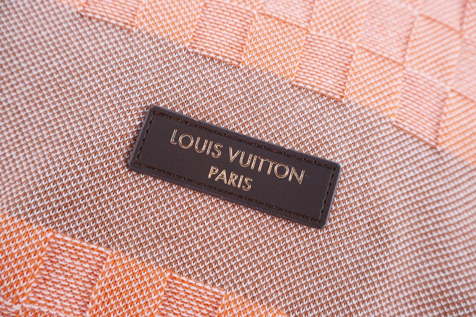 LOUIS VUITTON 路易威登 棋盘格条纹针织Polo衫 针织衫 短袖 B0 1AK6Z4