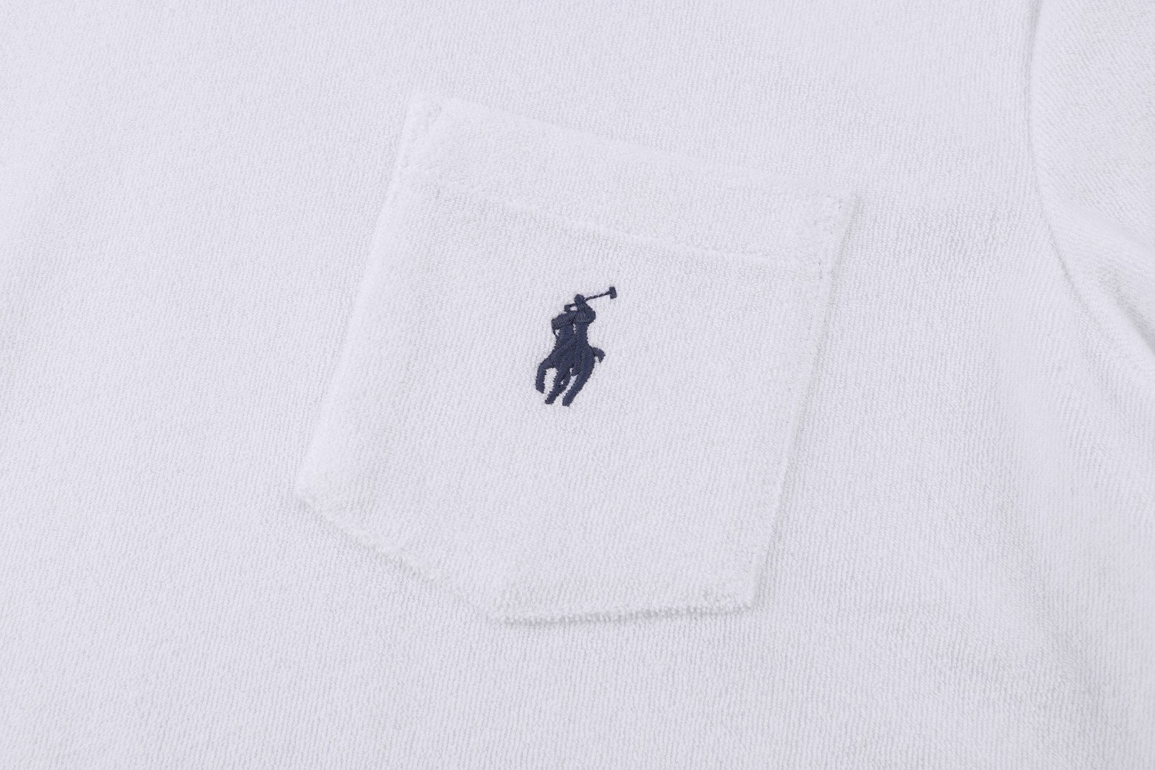 Ralph Lauren 拉夫劳伦 毛圈布刺绣标识Polo衫 短袖 T恤 白色 A5