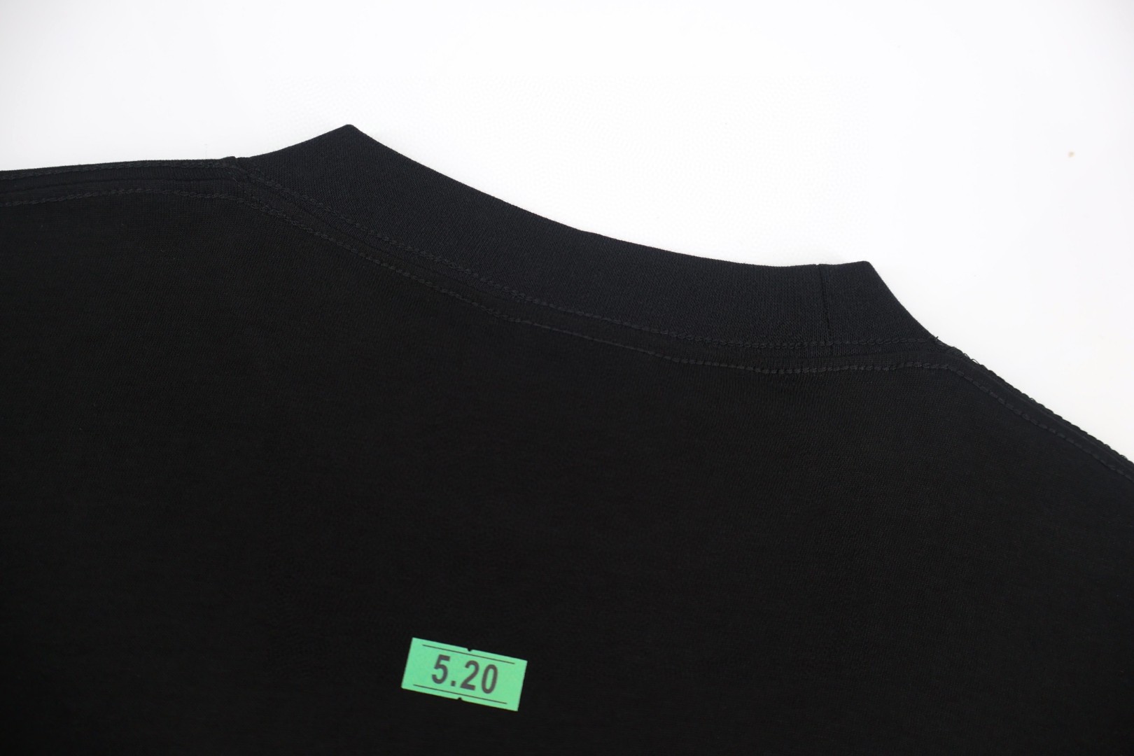 Balenciaga 巴黎世家 520便利贴圆领短袖 T恤 夏季 黑色 A2