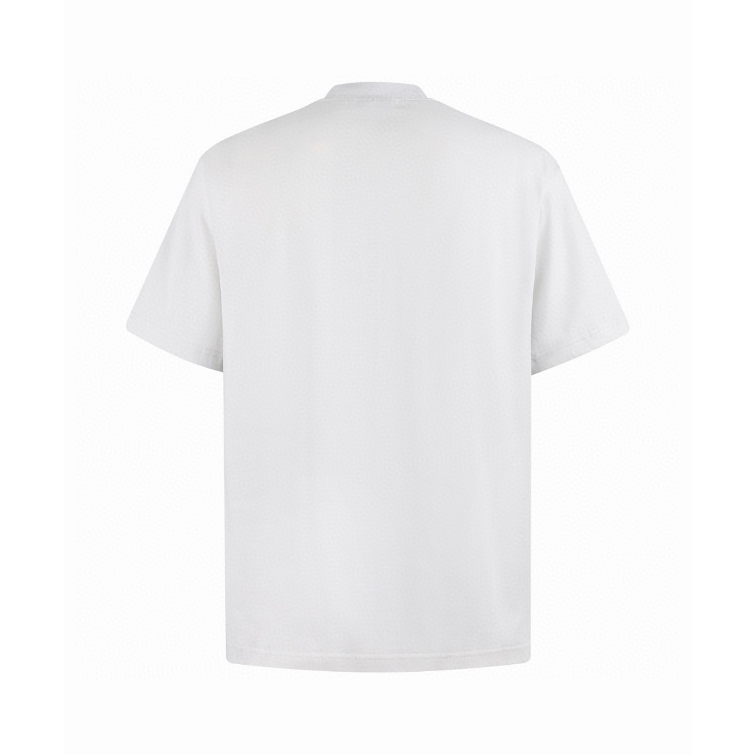 [Balenciaga 巴黎世家 字母裂纹印花圆领短袖 T恤 夏季 白色 A0 787349TRVM59012