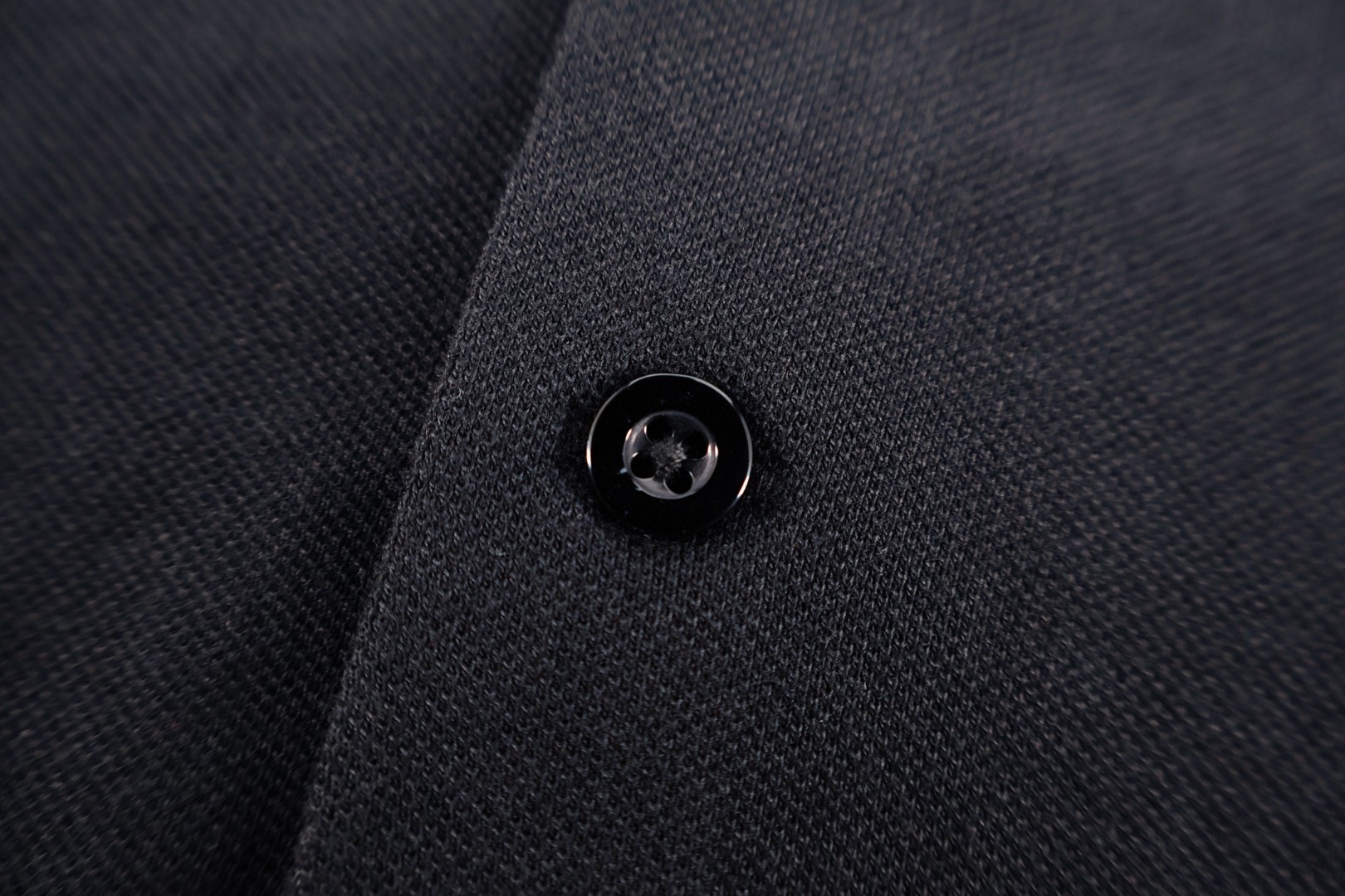 Brunello Cucinelli BC 徽标刺绣Polo衫 短袖 T恤 黑色 B0