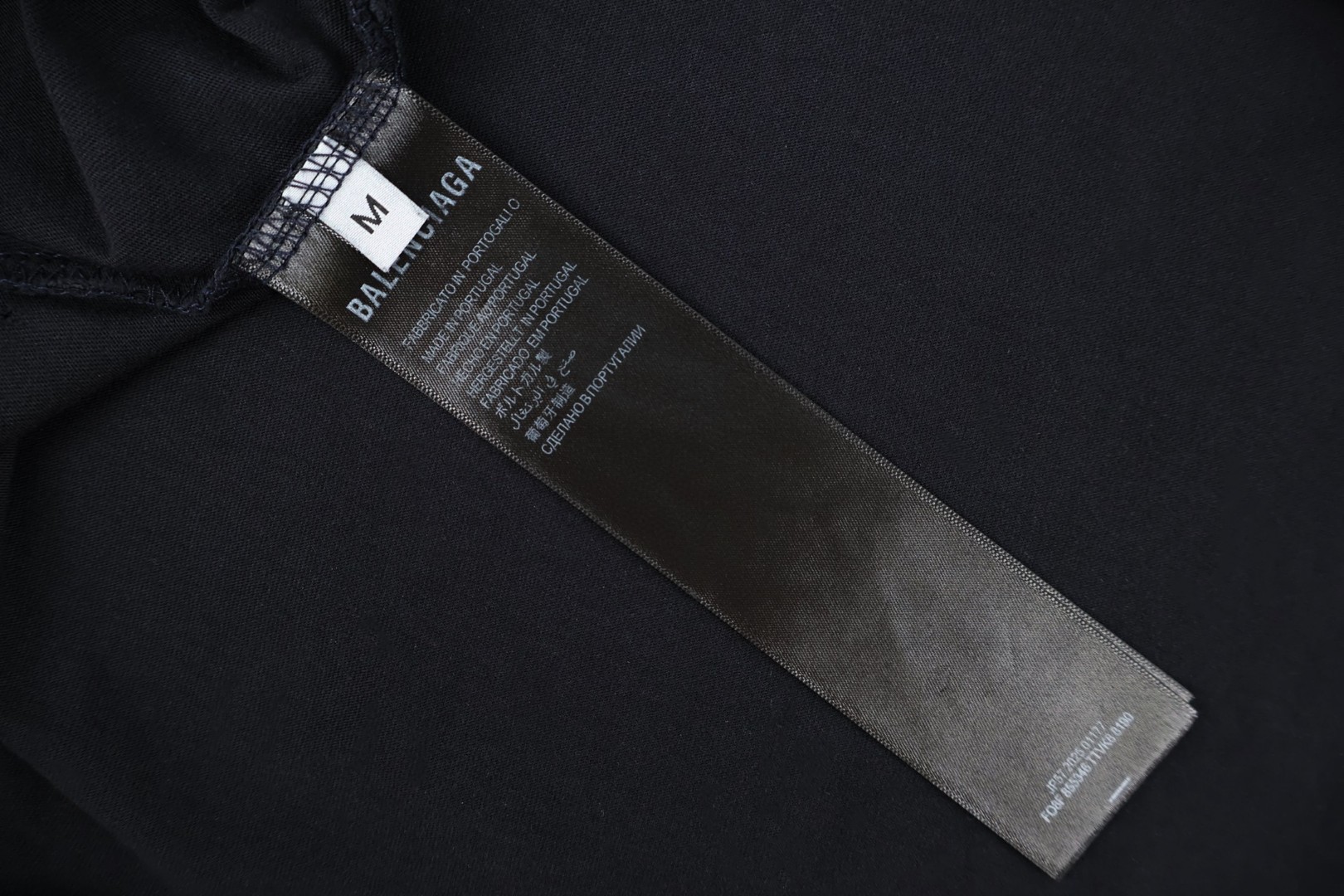 Balenciaga 巴黎世家 乔治五世大道地标艺术印花圆领短袖 T恤 夏季 黑色 A2 764235TUVO61041