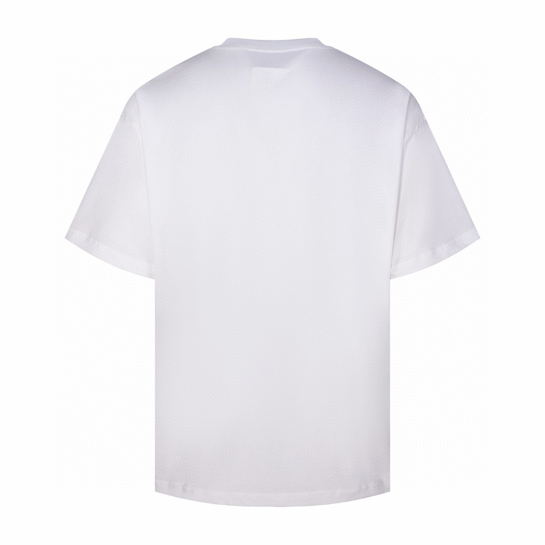 Maison Margiela 马吉拉 破碎磁盘印花圆领短袖 T恤 套头 夏季 白色 A0 SH0GC0056S24312101