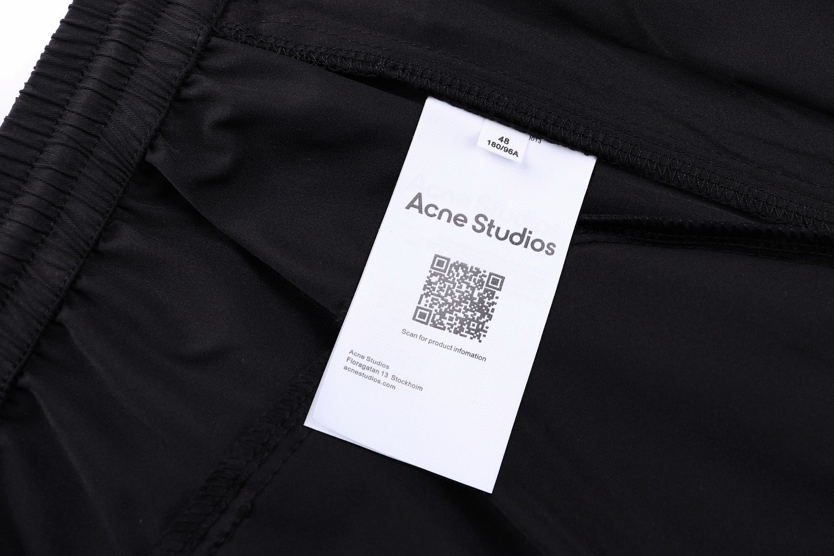 Acne Studios 刺绣徽标松紧腰运动裤 休闲裤 长裤 裤子 黑色 B0 BK0748-900