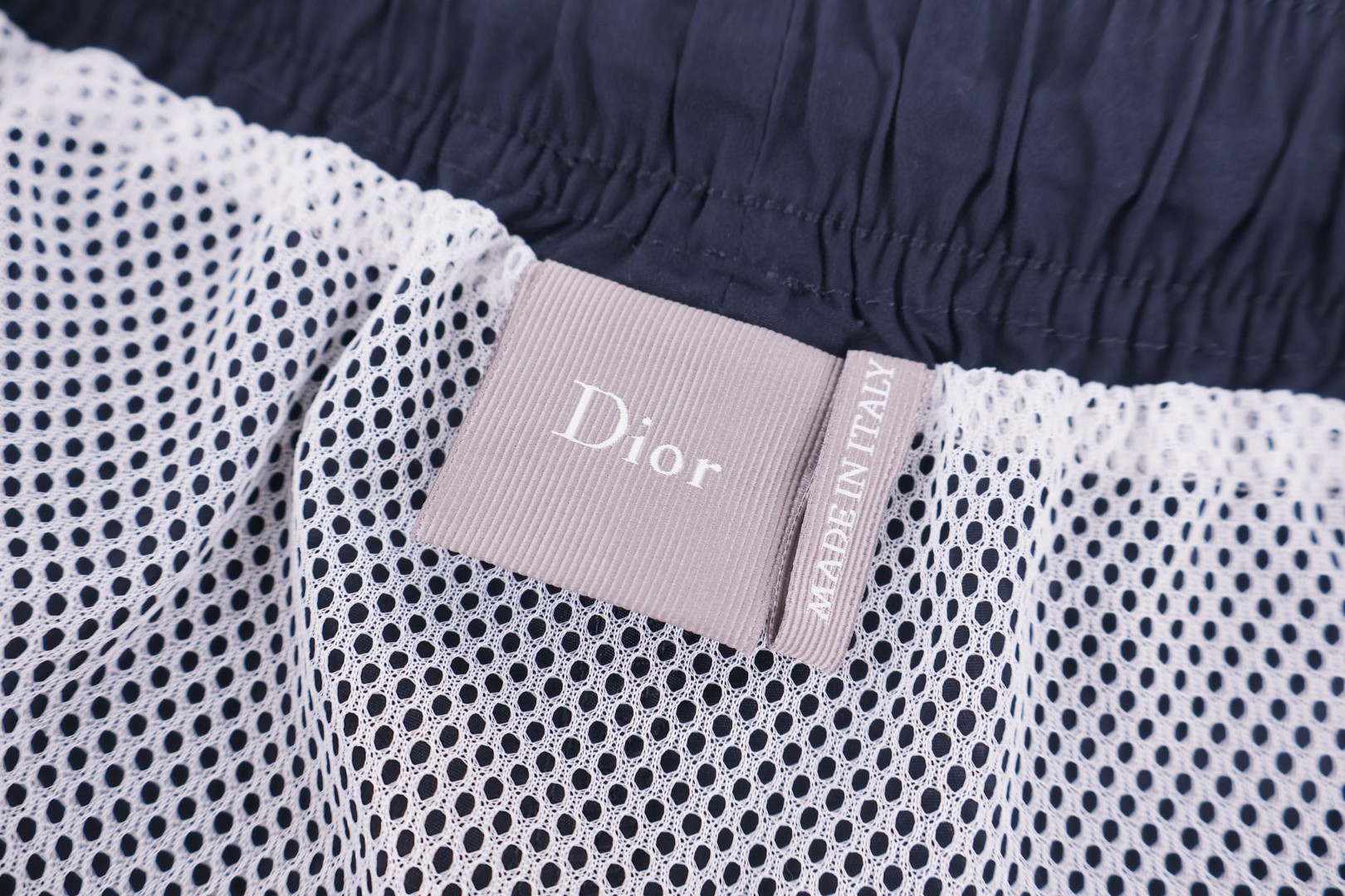 DIOR 迪奥 字母标识刺绣沙滩短裤 裤子 休闲裤 海军蓝 蓝色 B0 693B101A2256-C580
