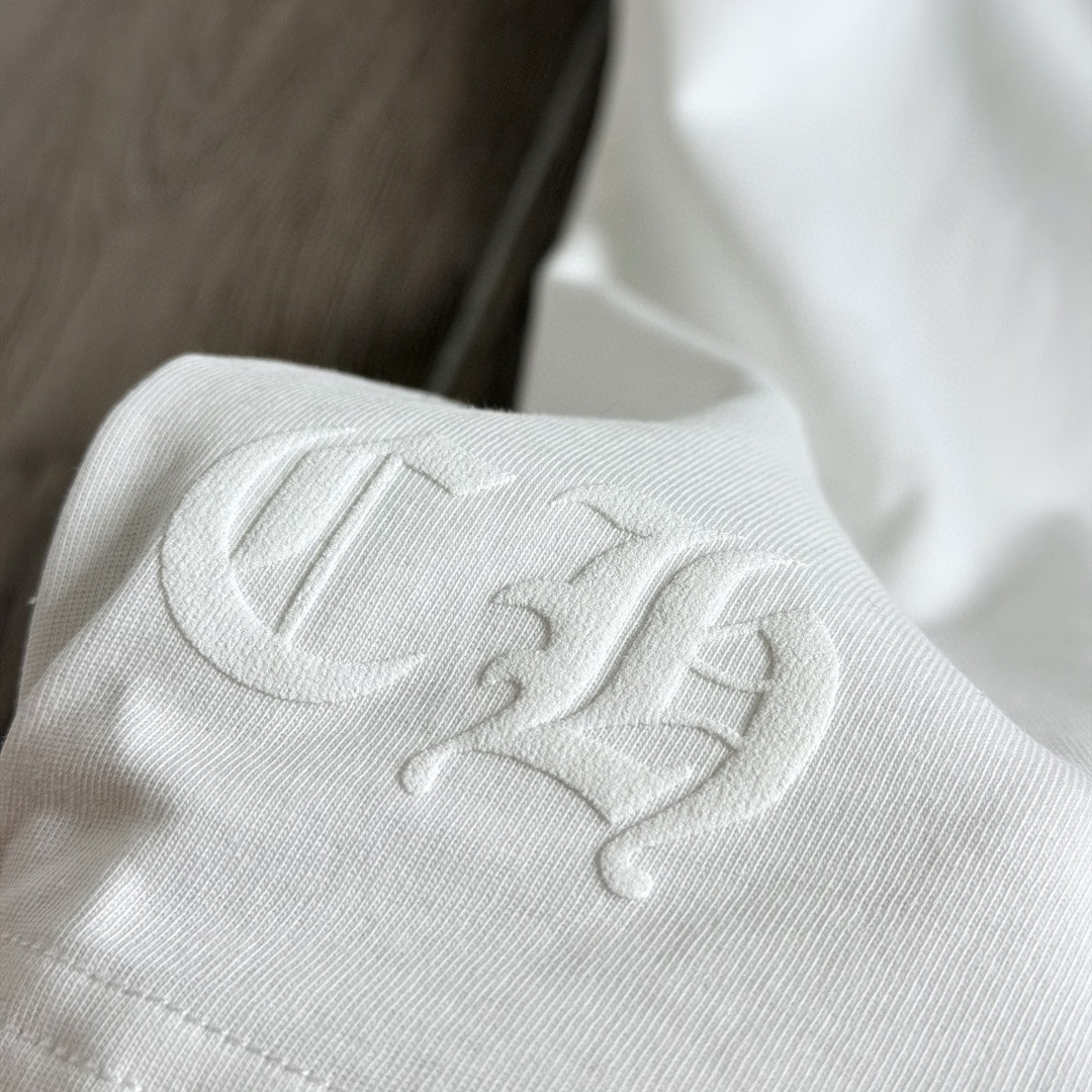 Chrome Hearts CH 克罗心 简约领口梵文圆领短袖 T恤 A0 黑色 白色