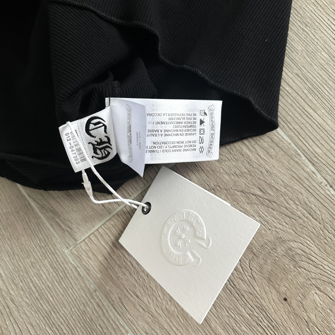 Chrome Hearts CH 克罗心 十字架卷轴印花背心 女款 黑色